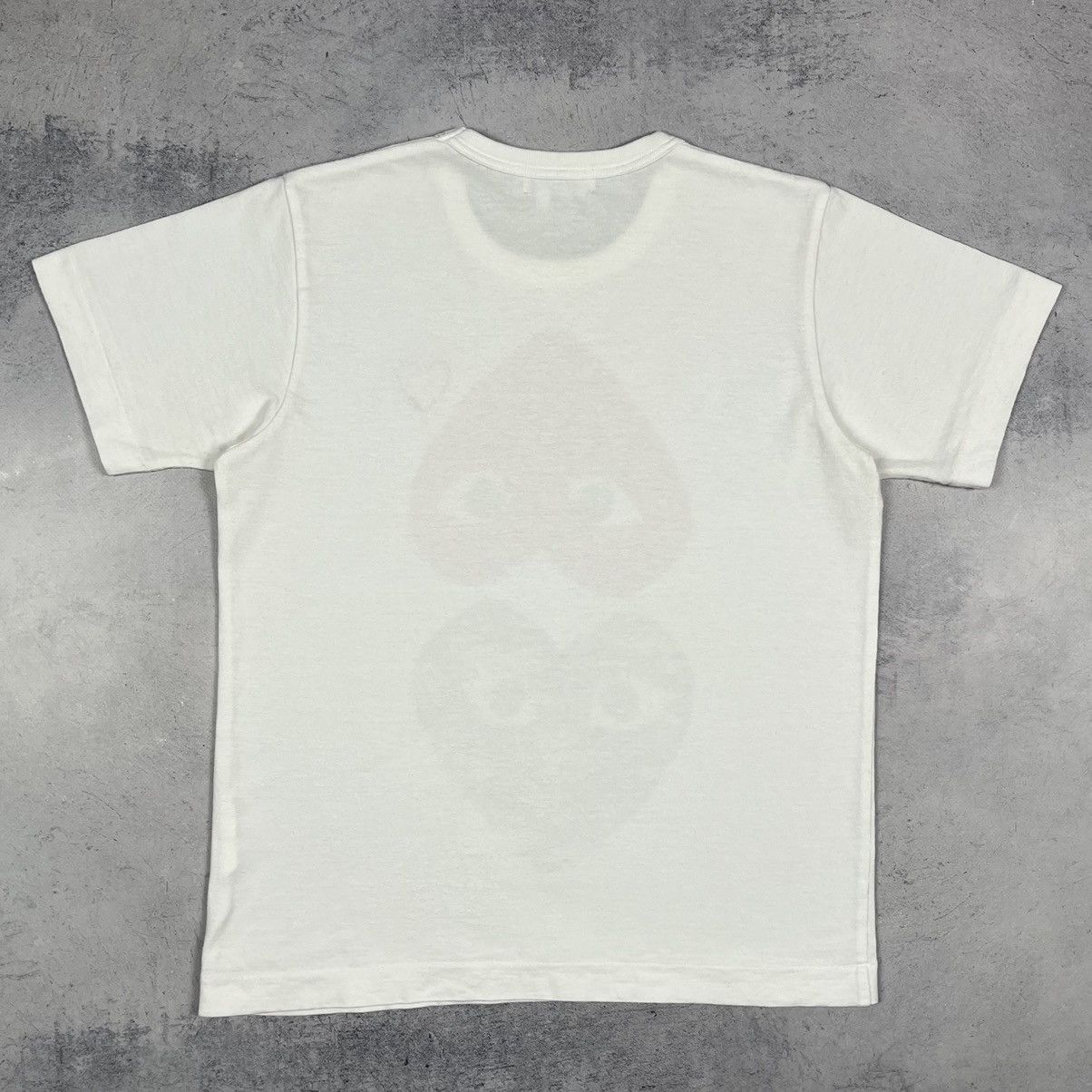 Comme des Garcons Ladies Comme Des Garçons Double Heart big logo T shirt Size L / US 10 / IT 46 - 18 Thumbnail