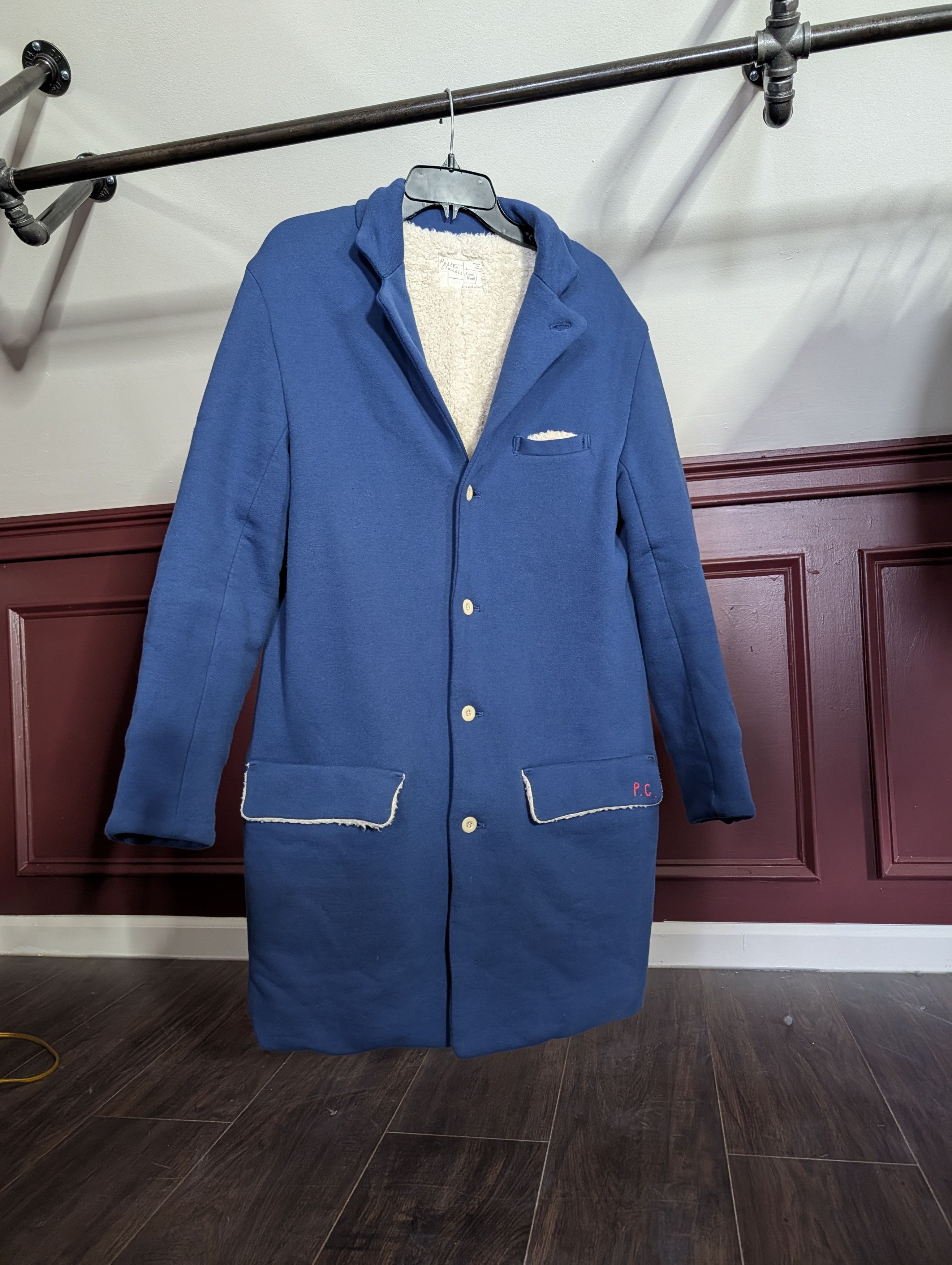 Porter PORTER CLASSIC Sherpa lined P.C. embroidery overcoat Japan Size US M / EU 48-50 / 2 - 1 Thumbnail