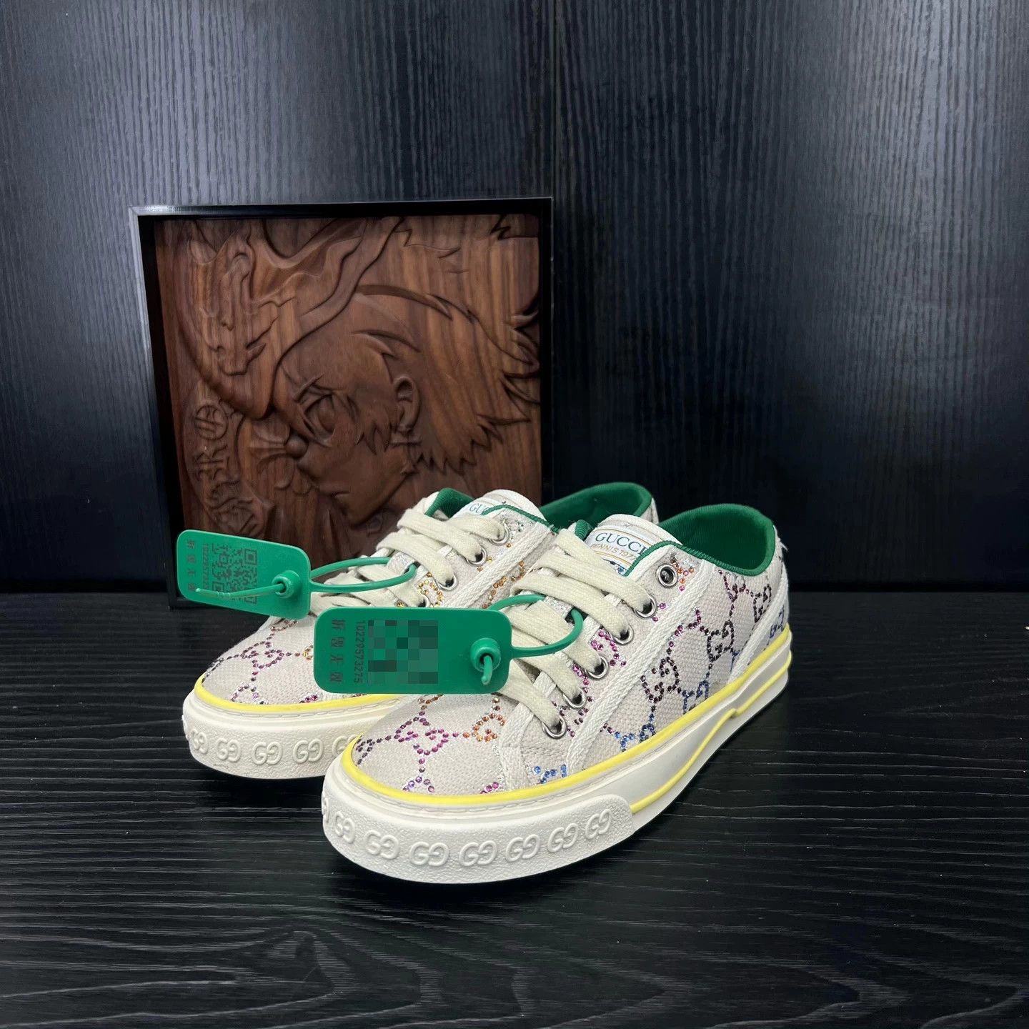 Gucci Gucci 1977 Silver Diamond 35.5 Mint Size US 5 / IT 35 - 1 Thumbnail