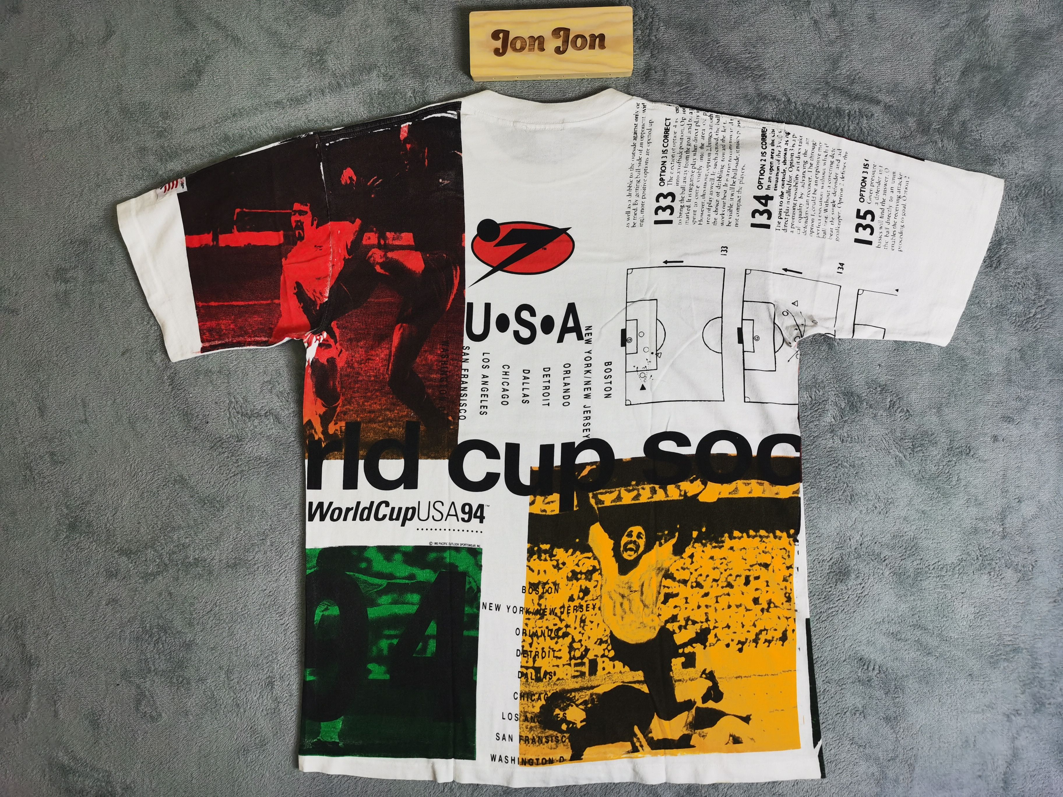 Vintage Vintage Team Gear Dated 1991 WC94 WORLD CUP USA AOP Size US XL / EU 56 / 4 - 2 Thumbnail