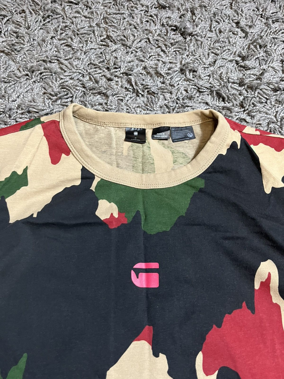 G-Star G STAR Y2K STYLE CAMO COTTON T-SHIRT Size US M / EU 48-50 / 2 - 2 Thumbnail