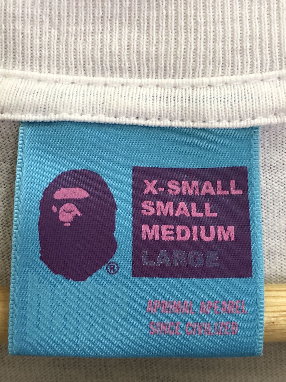 Bape 2007 Bape Check Milo On Head Ape Tee Size US L / EU 52-54 / 3 - 5 Thumbnail