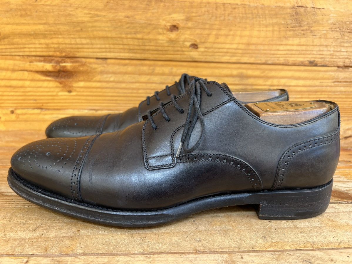 Gucci Gucci Black Leather Lace-up Perforated Cap Toe Dress Shoes Size US 8 / EU 41 - 4 Thumbnail