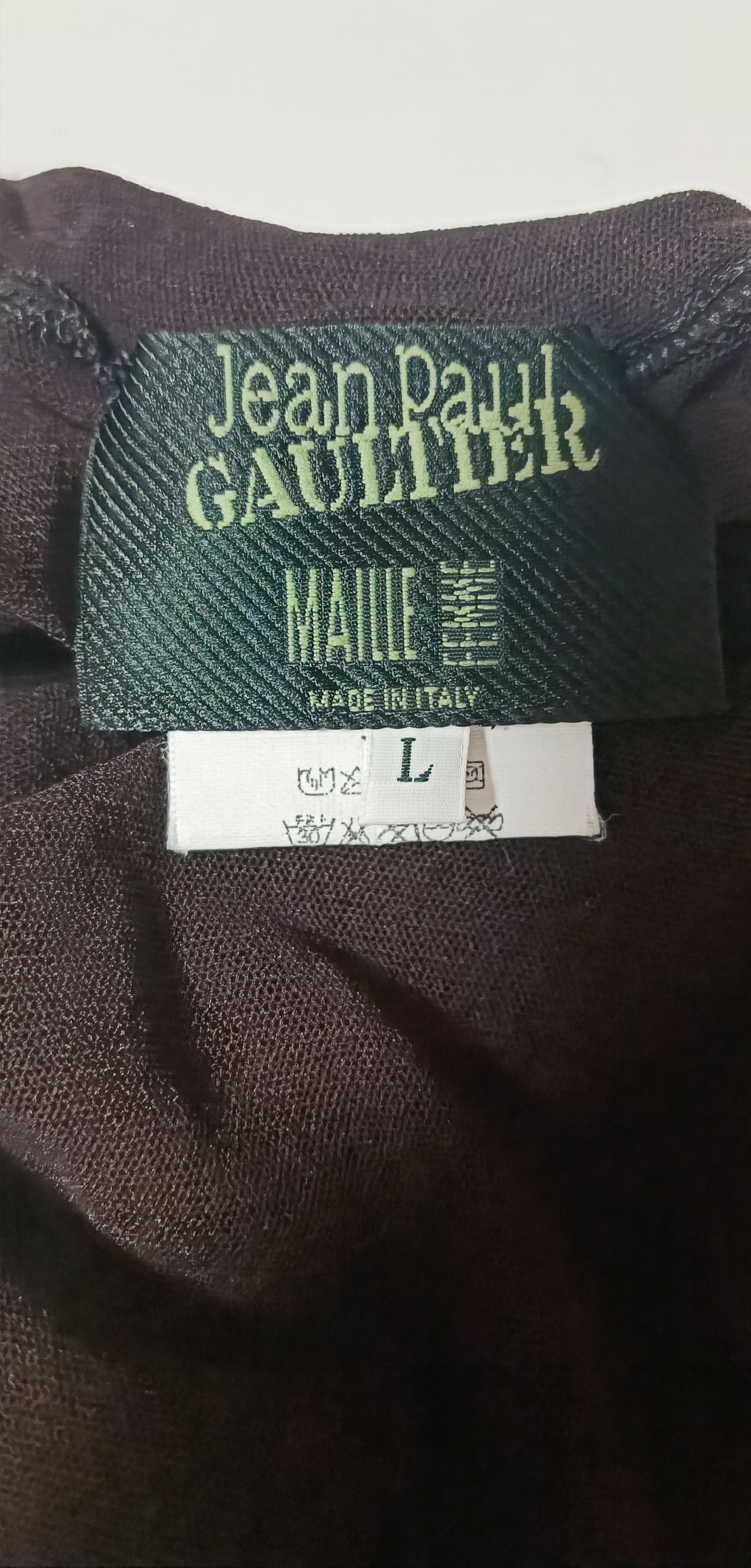 Jean Paul Gaultier Fall2001 - Iconic wool word top Size L / US 10 / IT 46 - 3 Thumbnail