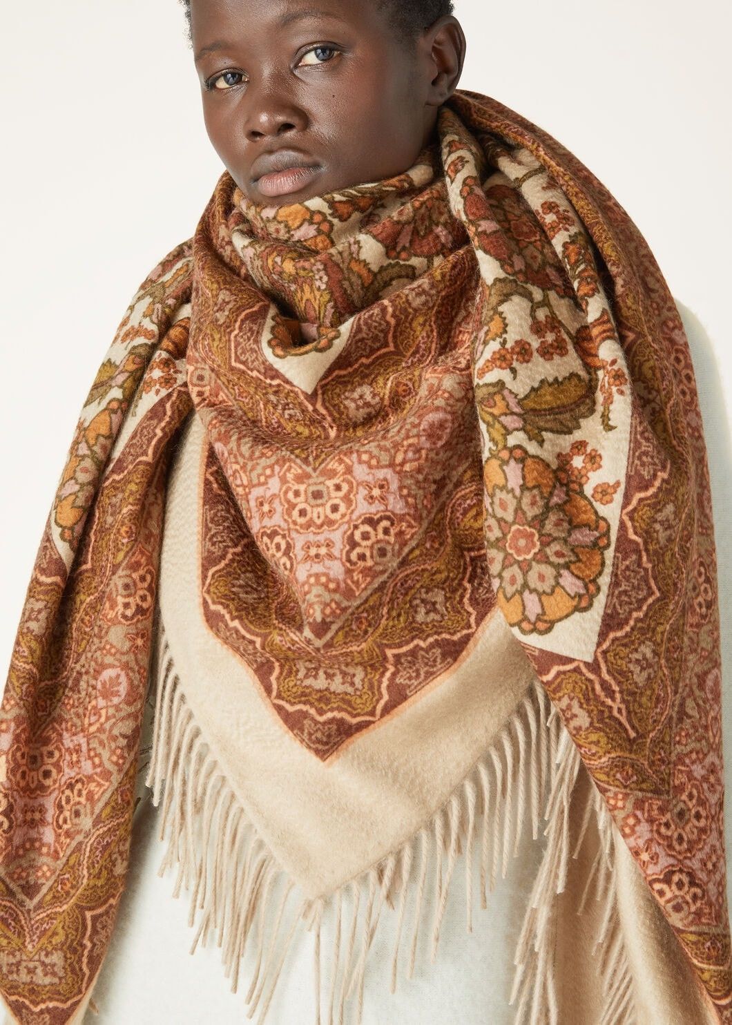 Loro Piana o1w1db10725 FAO6946 Size: OS / Holbein Shawl in Multicolor Size ONE SIZE - 2 Thumbnail