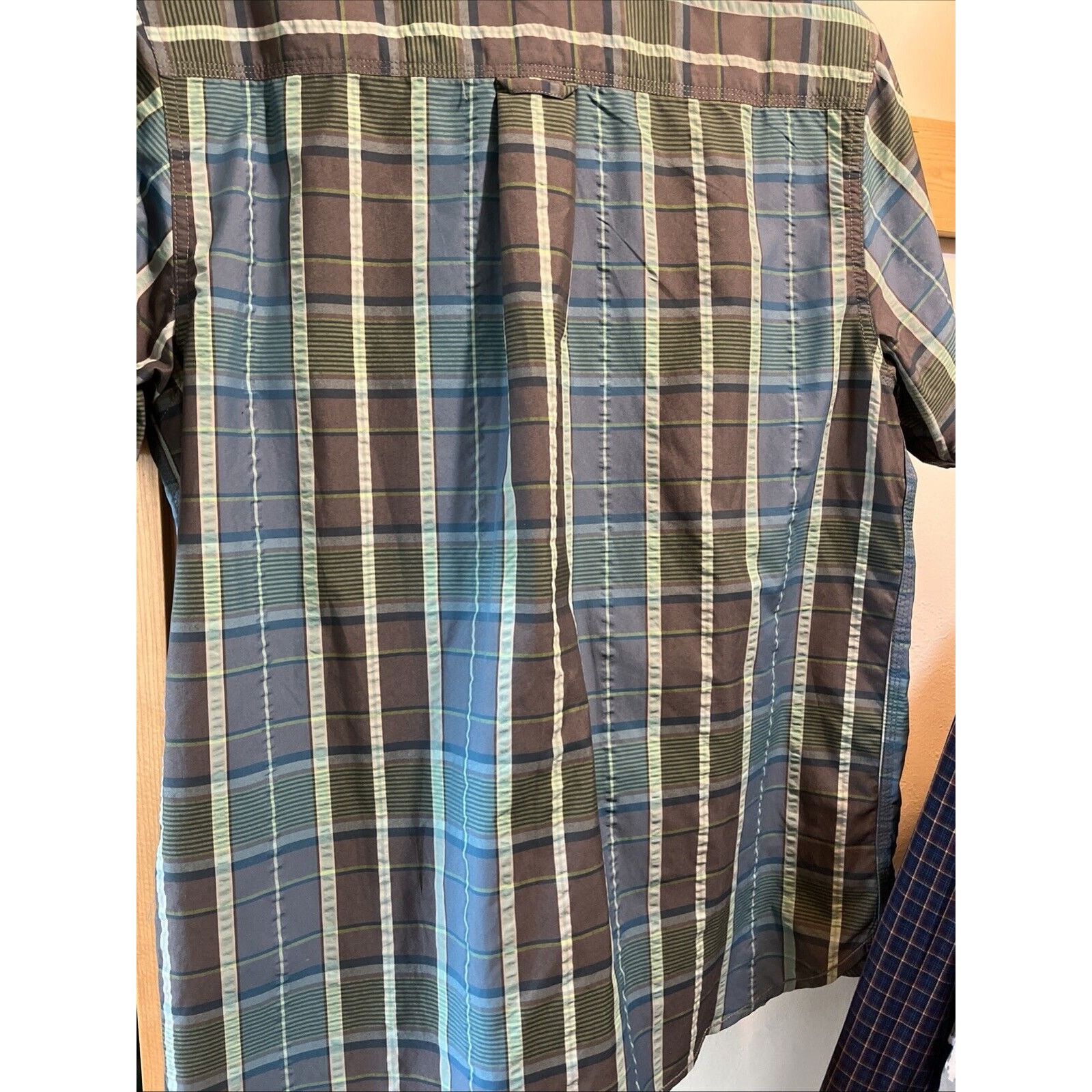 The North Face The North Face Men Shirt L Blue Plaid Button Up Short Sleeve Size US L / EU 52-54 / 3 - 10 Thumbnail