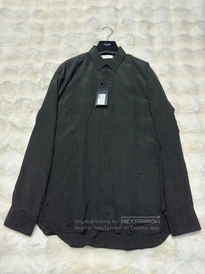 Saint Laurent Paris Saint Laurent Men's Silk Polka Dot Shirt. Size US XS / EU 42 / 0 - 1 Thumbnail
