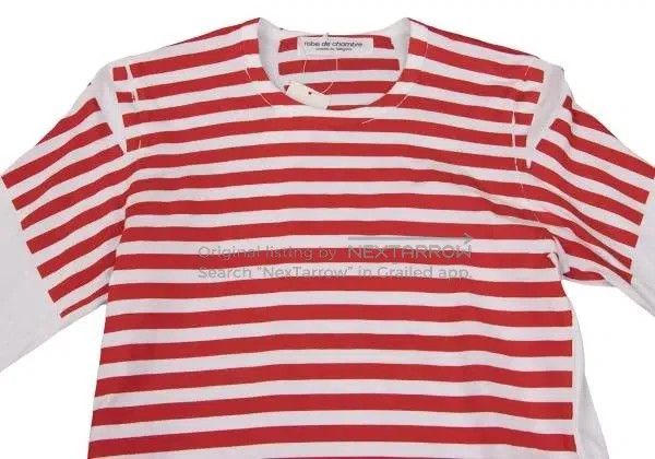 Comme des Garcons Comme des Garcons one-size-fits-all Retro Red Striped Shirt Size S / US 4 / IT 40 - 3 Thumbnail