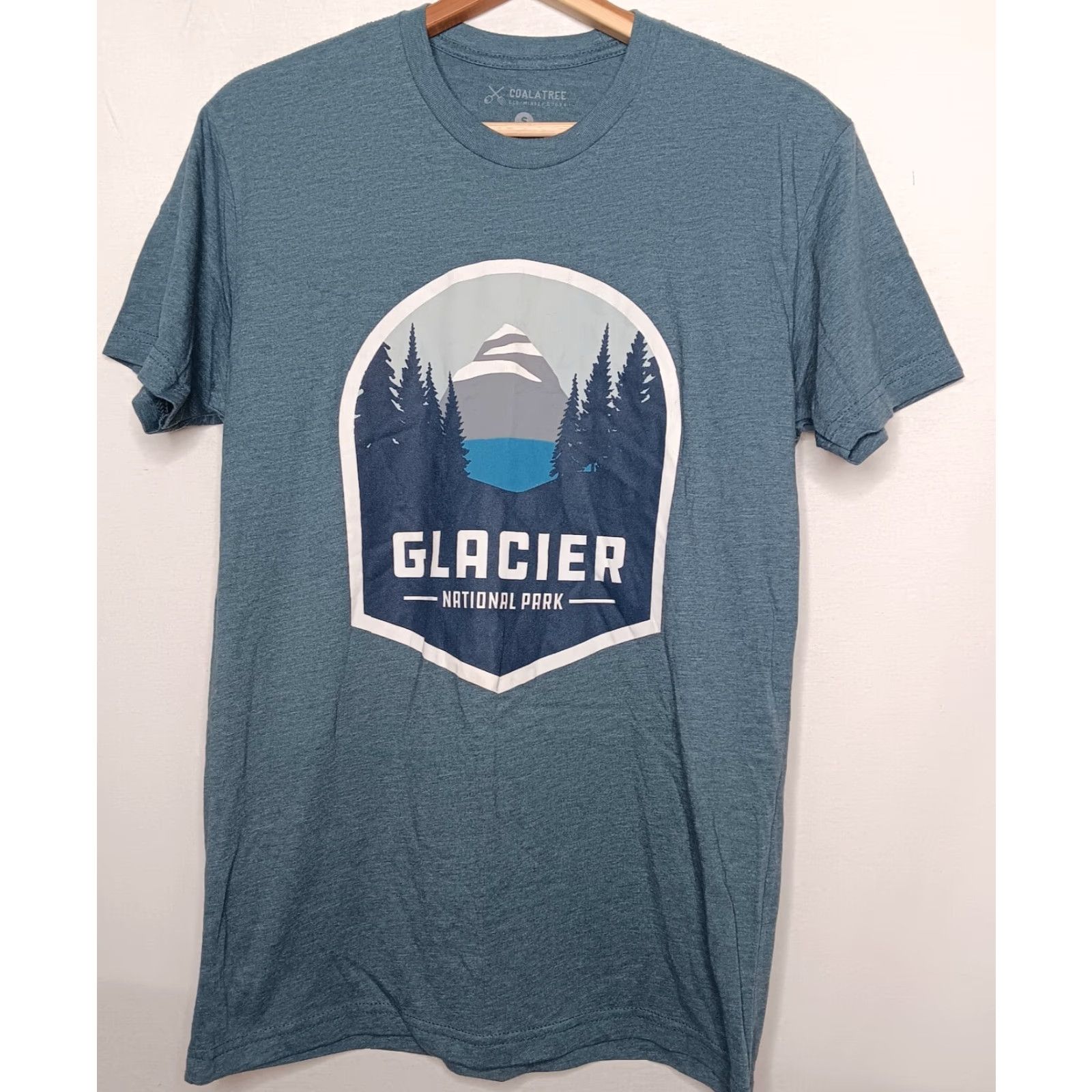 Vintage COALATREE Glacier National Park Shirt Small Blue Montana USA Travel Unisex Adults T-Shirt Crew Neck Short Sleeve Cotton Blend Canvas Size US S / EU 44-46 / 1 - 2 Thumbnail