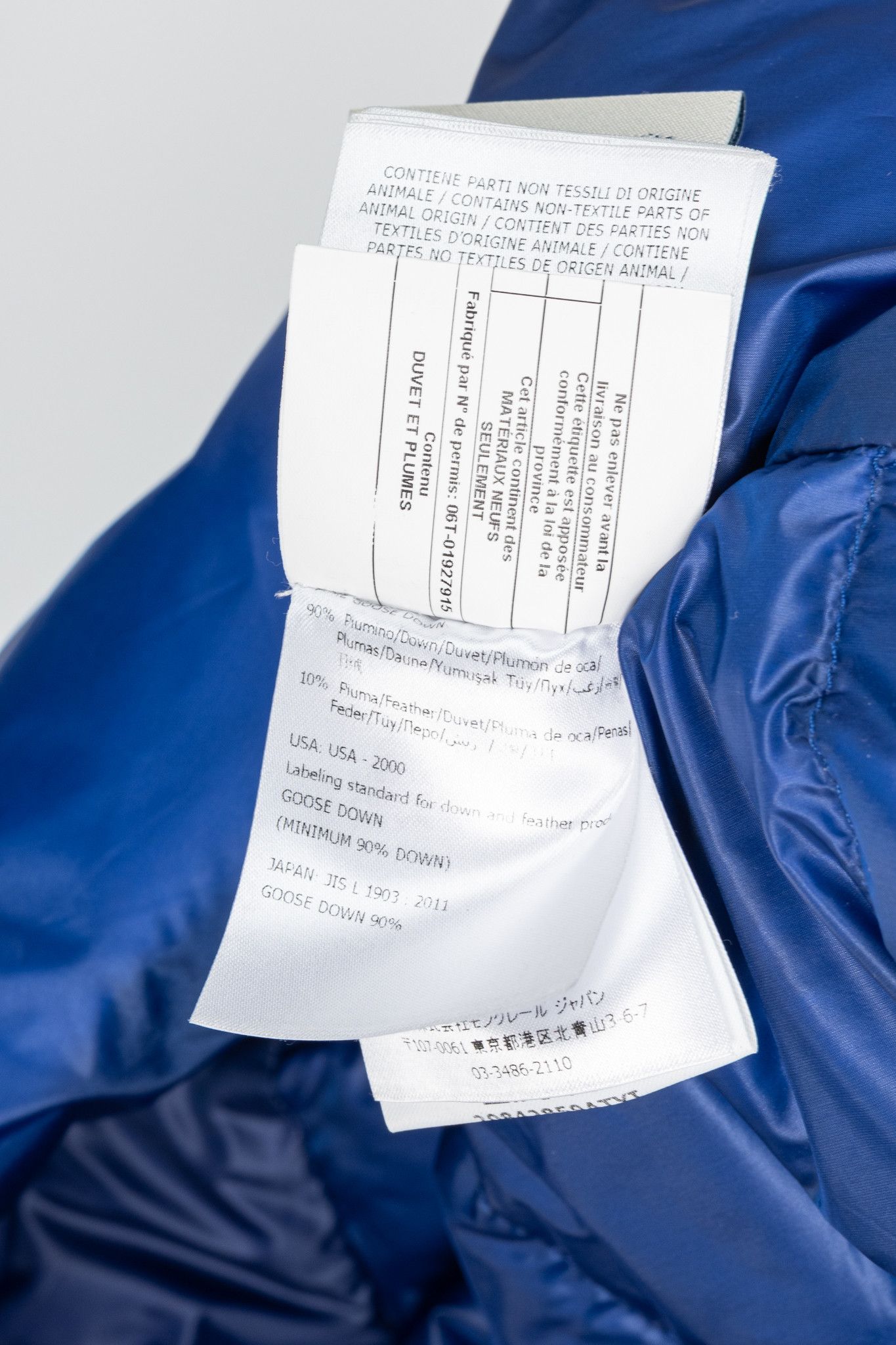 Moncler Moncler Longue Saison Agay Blue Quilted-Nylon Puffer Jacket Size US XL / EU 56 / 4 - 16 Thumbnail