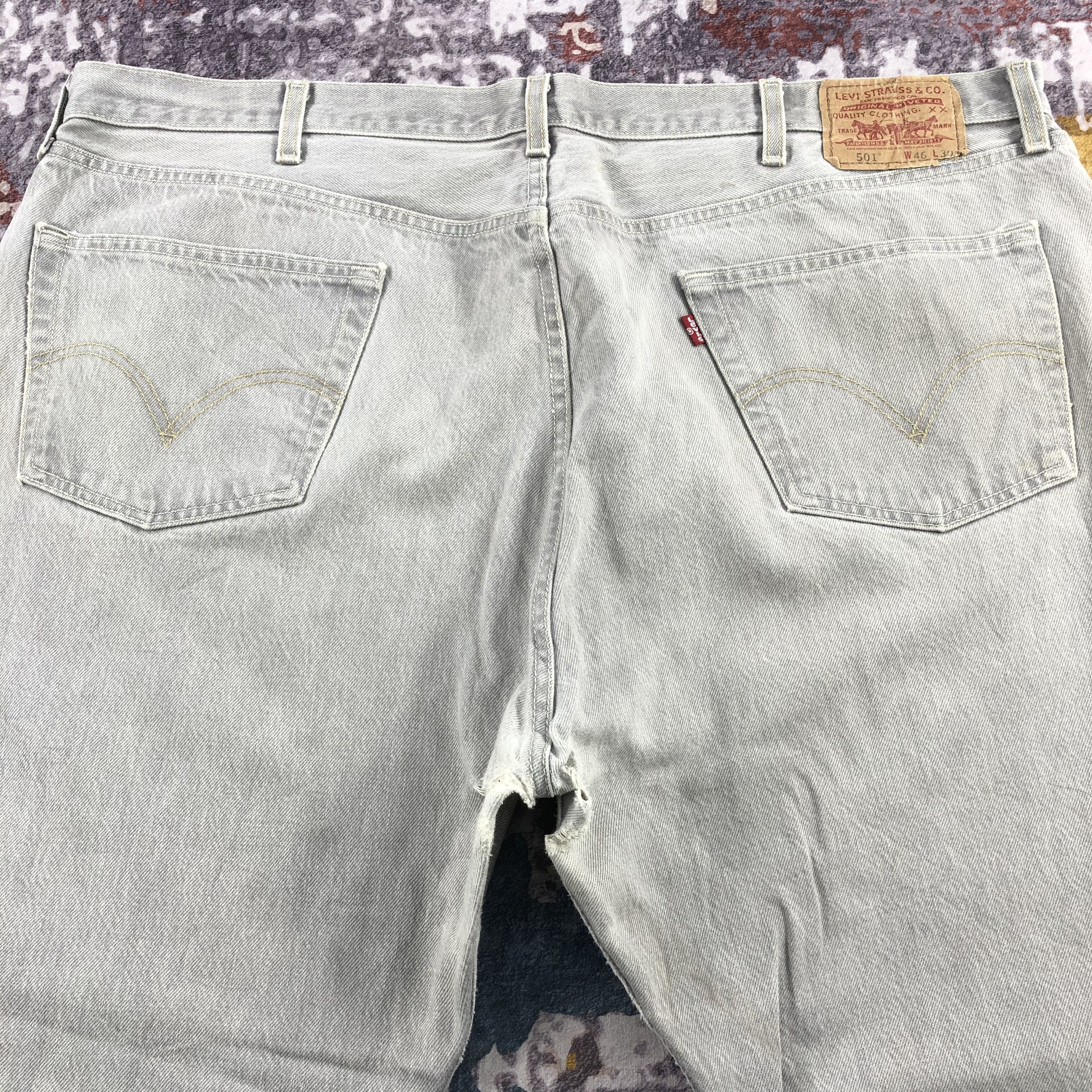 Levi's Vintage Light Wash Levis 501 Jeans-JM2578 Size US 44 / EU 60 - 4 Thumbnail