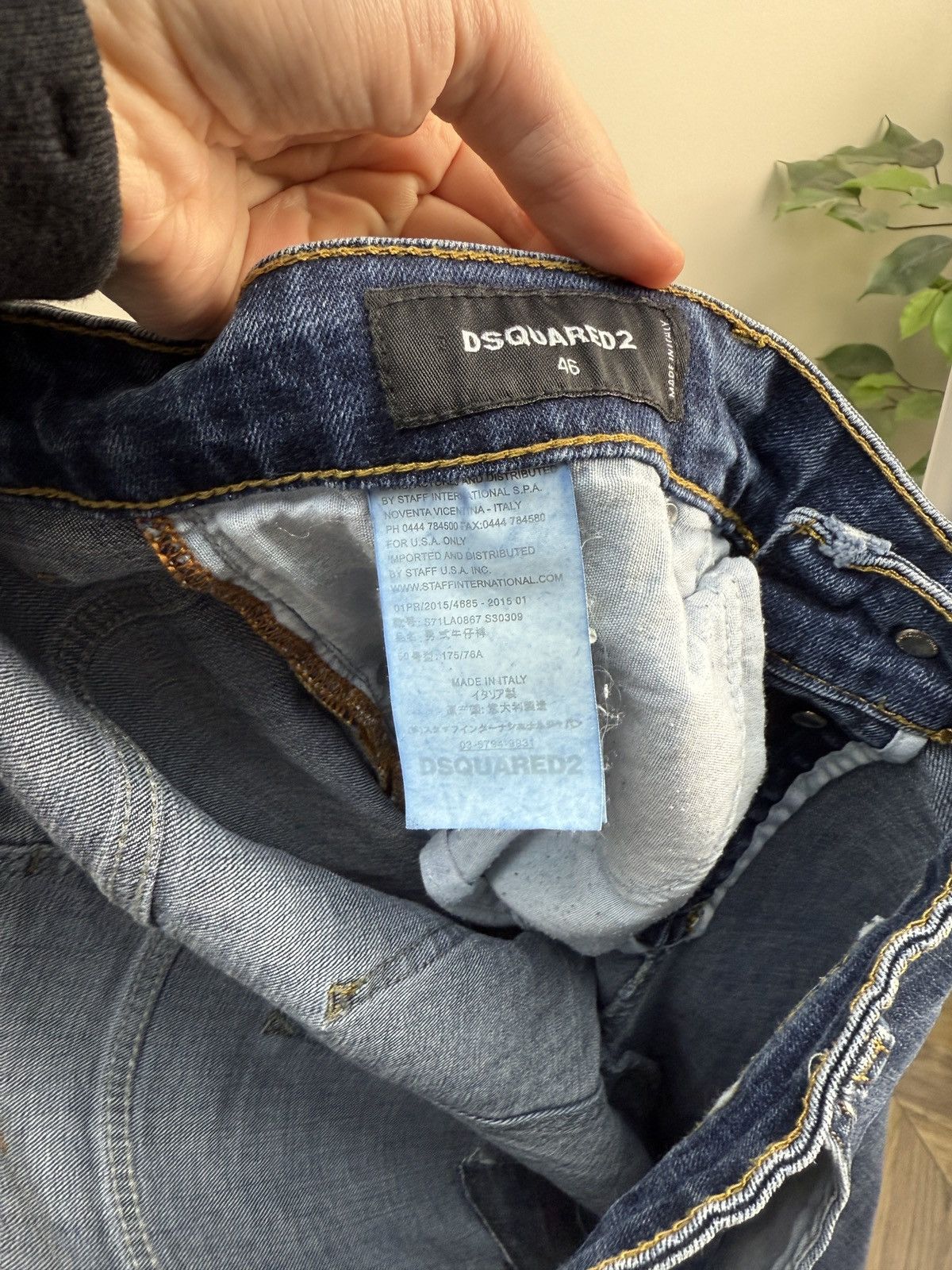 Dsquared2 Vintage Dsquared2 Distressed Slim Fit Jeans Made in Italy Size US 31 - 10 Thumbnail