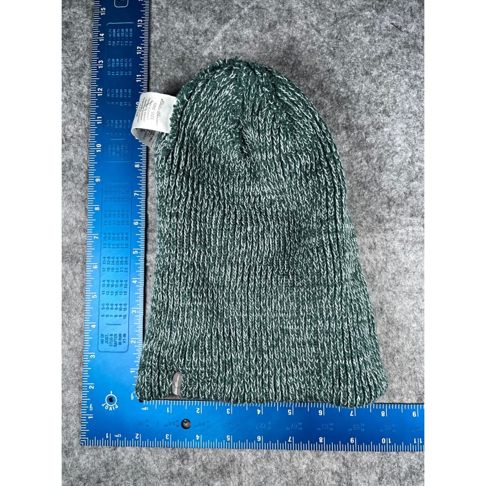 Eddie Bauer Eddie Bauer Hat Adult One Size Green White Beanie Toque Knit Acrylic Camp Hike Ski Size ONE SIZE - 5 Thumbnail