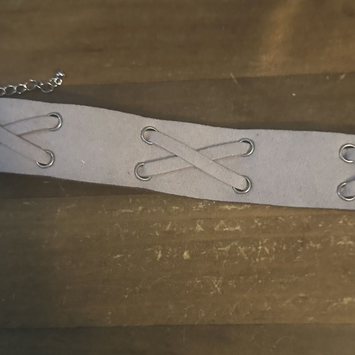 Other Gray suede thick choker necklace Size ONE SIZE - 2 Thumbnail