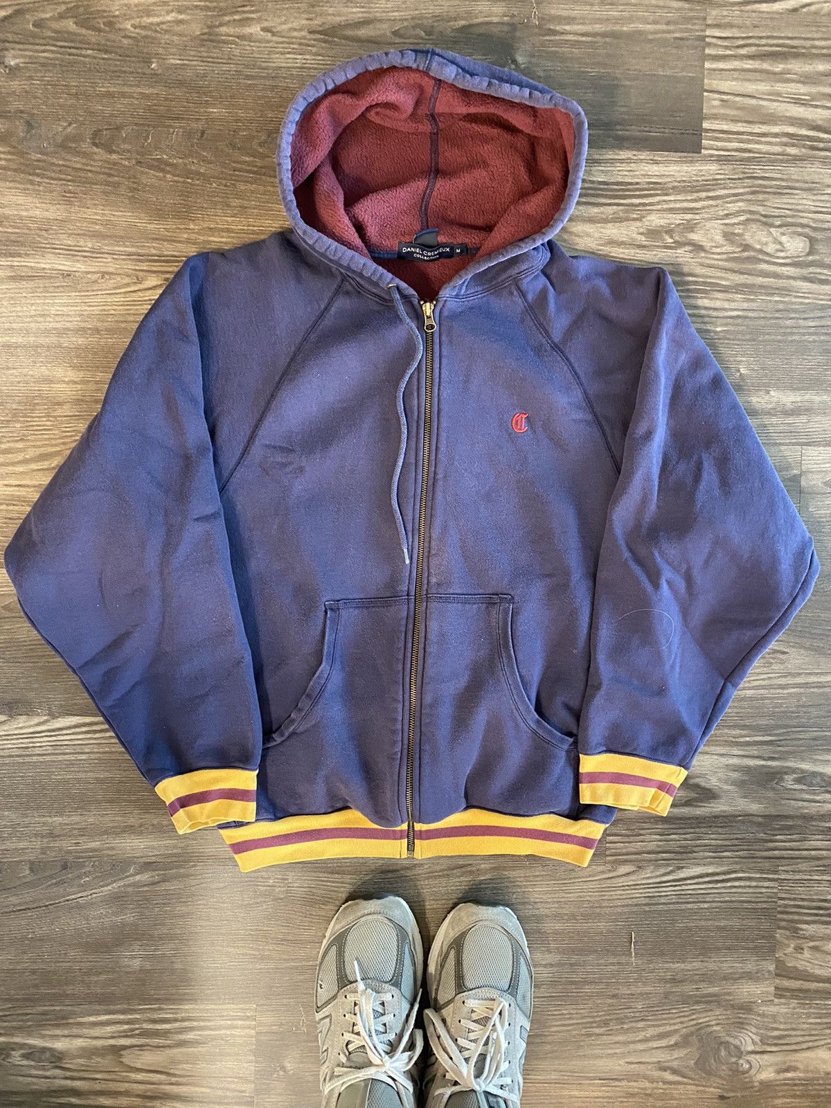 JG Men's Raglan Zip Up Hoodie