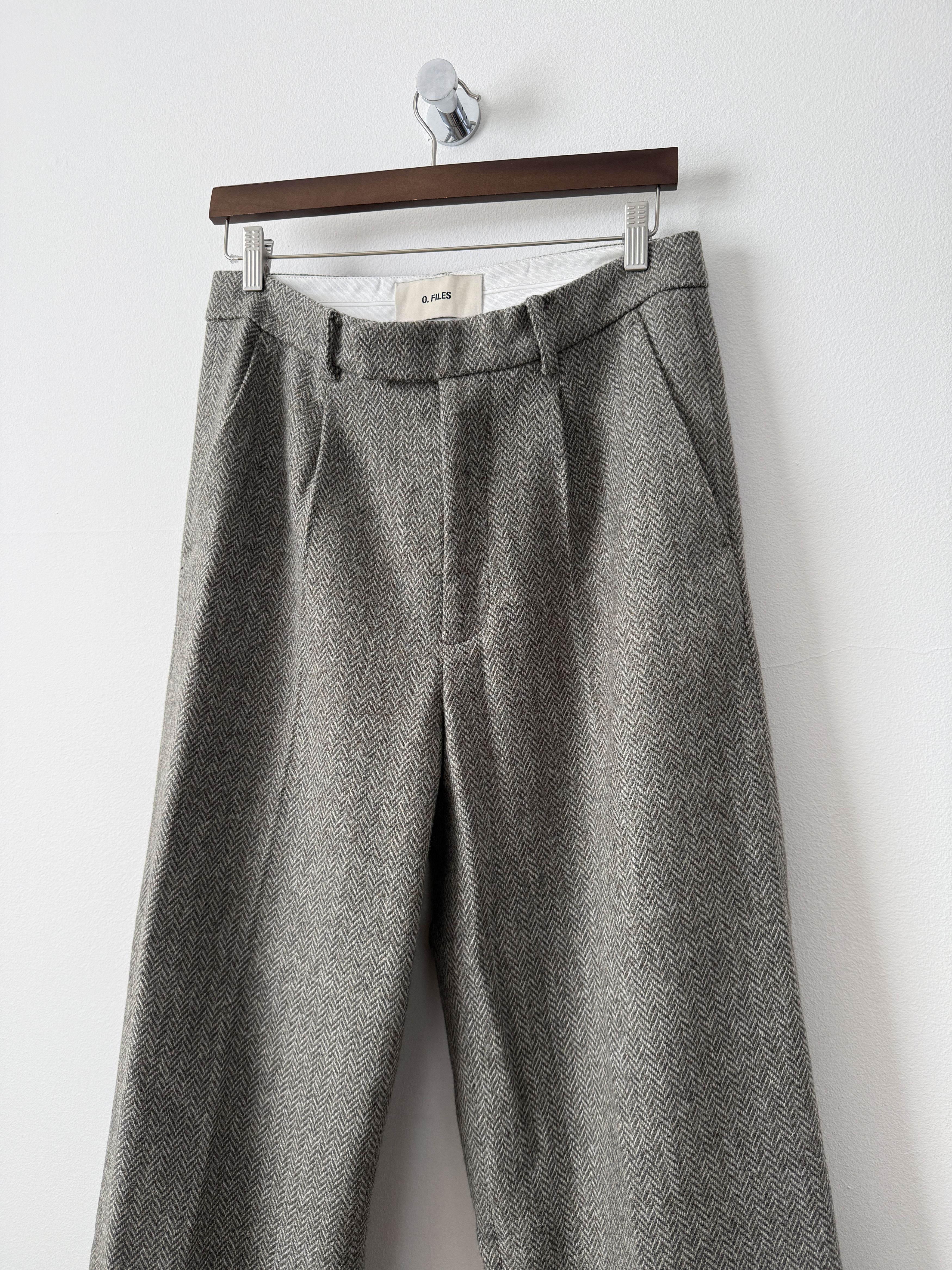 Ojardorf O. Files Herringbone Wool Trousers Size US 32 / EU 48 - 5 Thumbnail