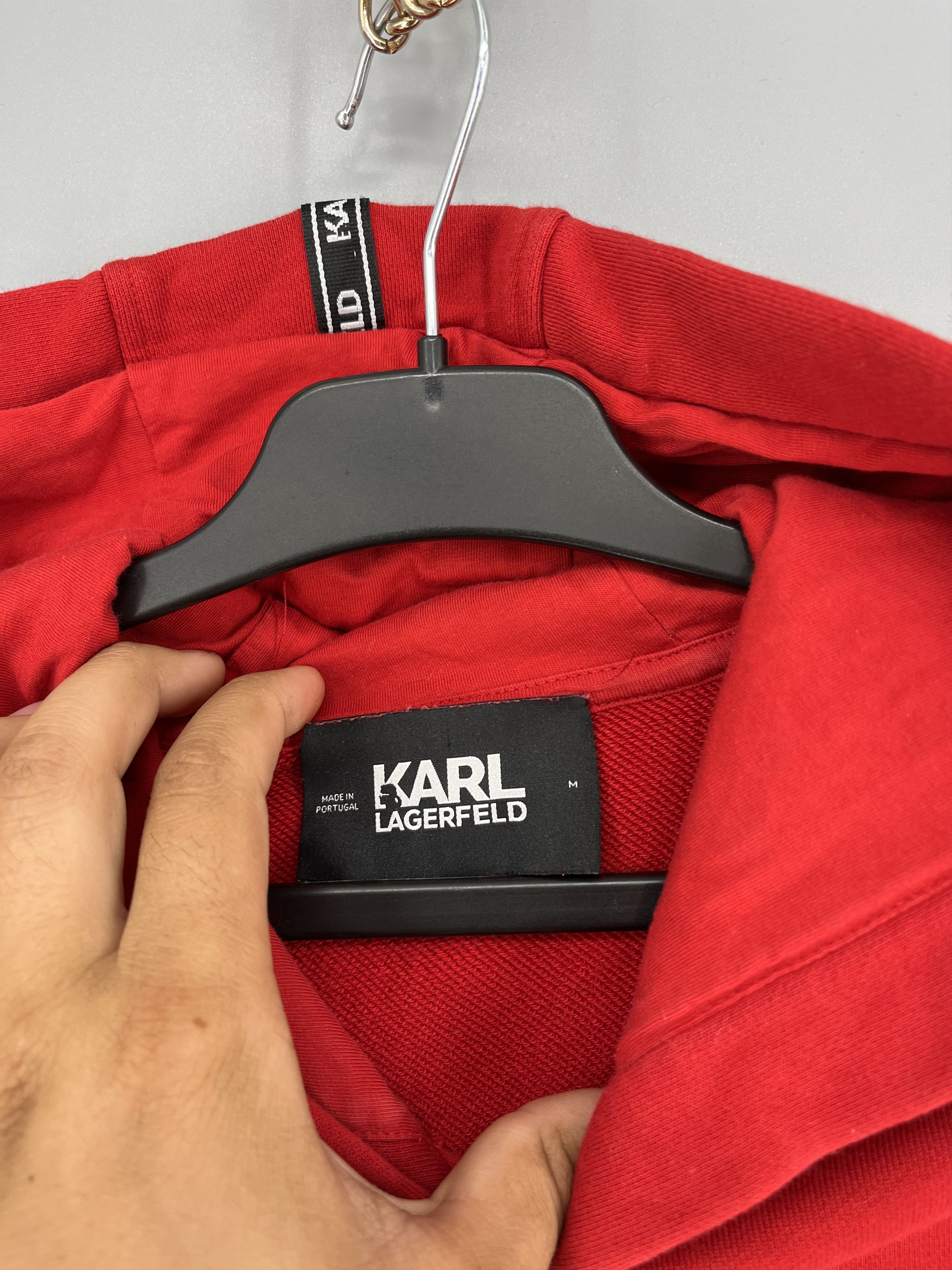 Karl Lagerfeld Woman’s Karl Lagerfeld Sweatshirt Ruffle Rad Hoodie W/Logo Size M / US 6-8 / IT 42-44 - 7 Thumbnail