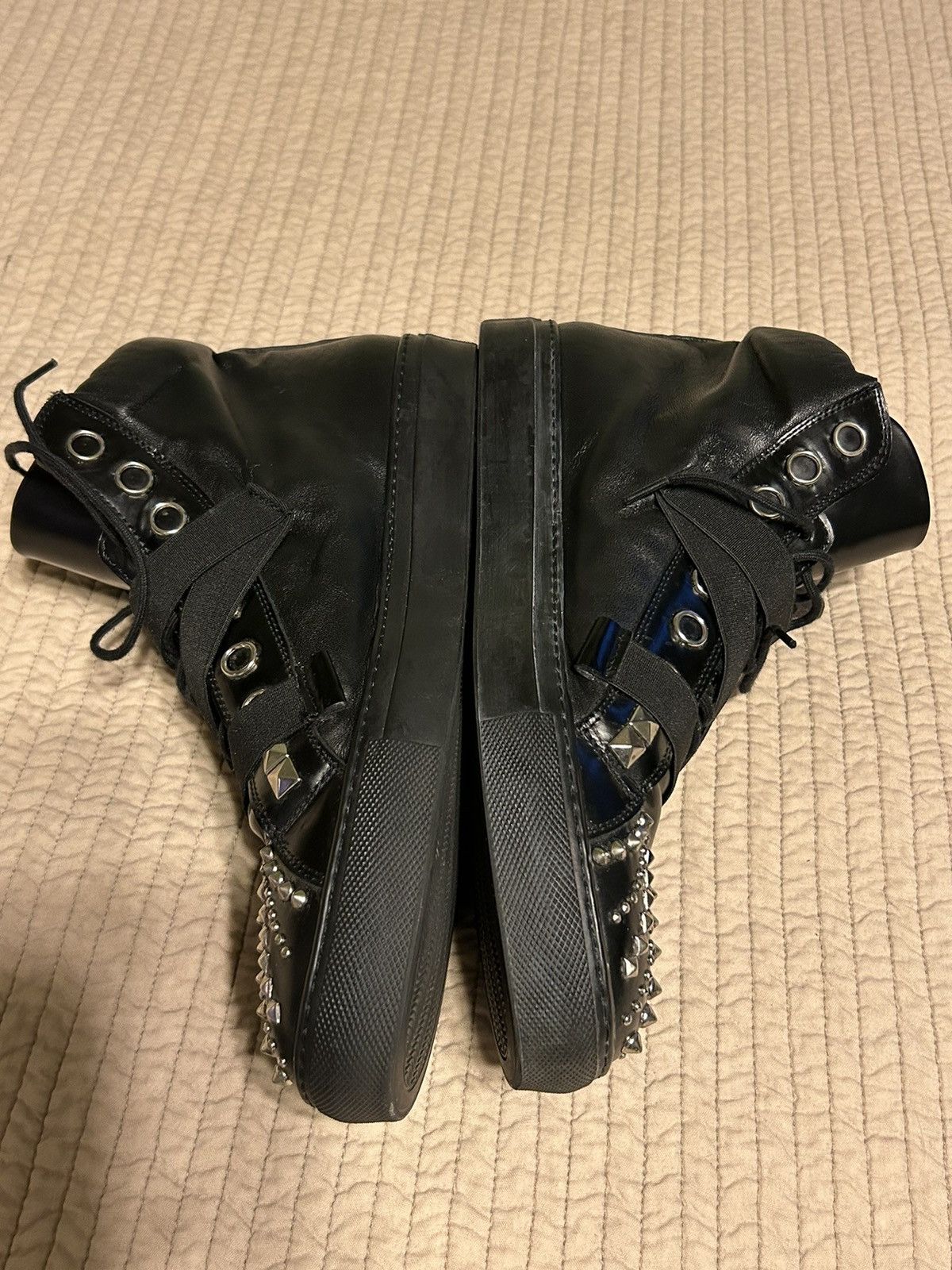 Paciotti 2007 Spiked Boxcalf Hi-tops Size US 10 / EU 43 - 11 Thumbnail