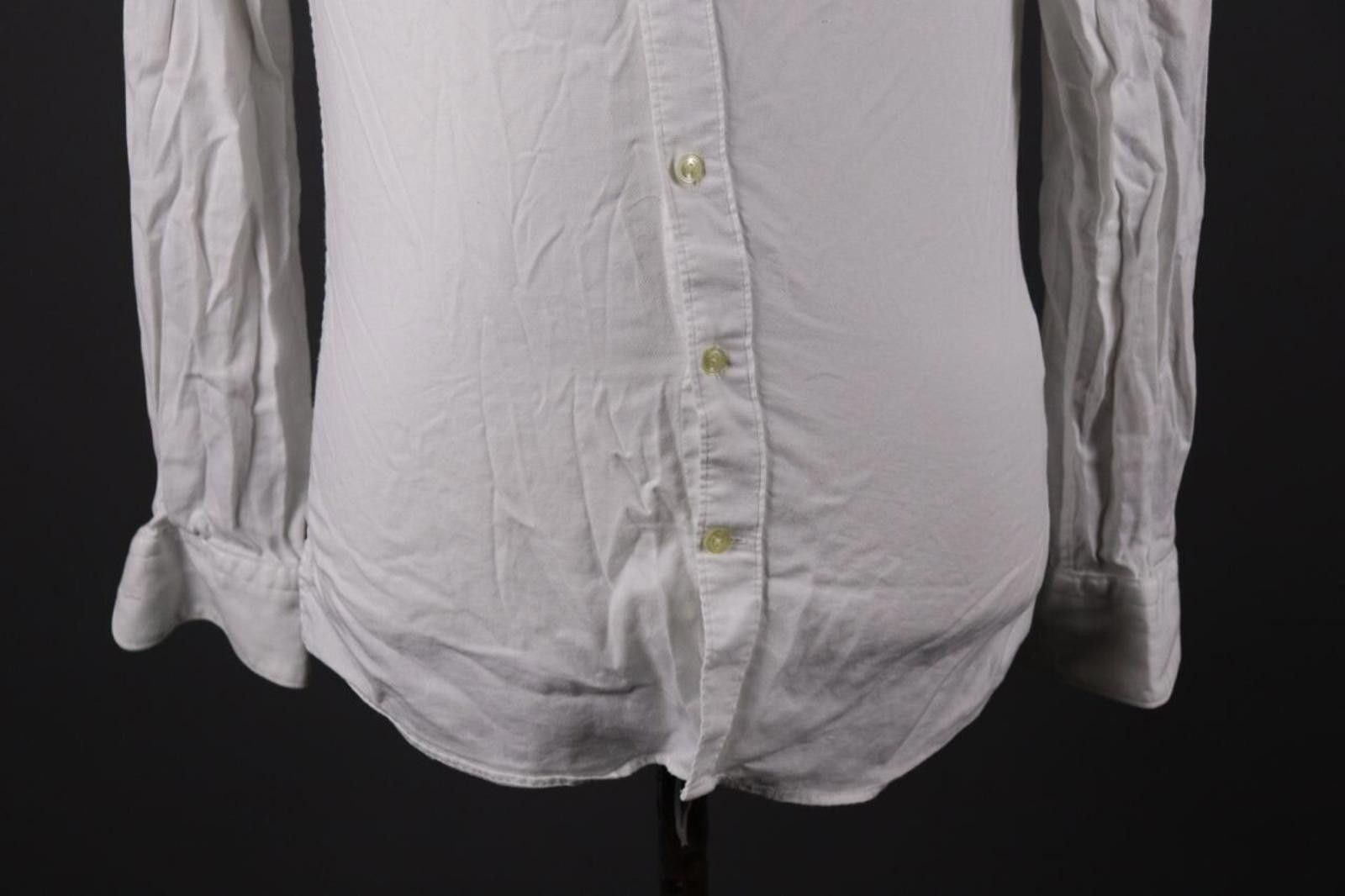 Designer Hackett London Slim Fit White Button Down Shirt Size S Size US S / EU 44-46 / 1 - 3 Thumbnail