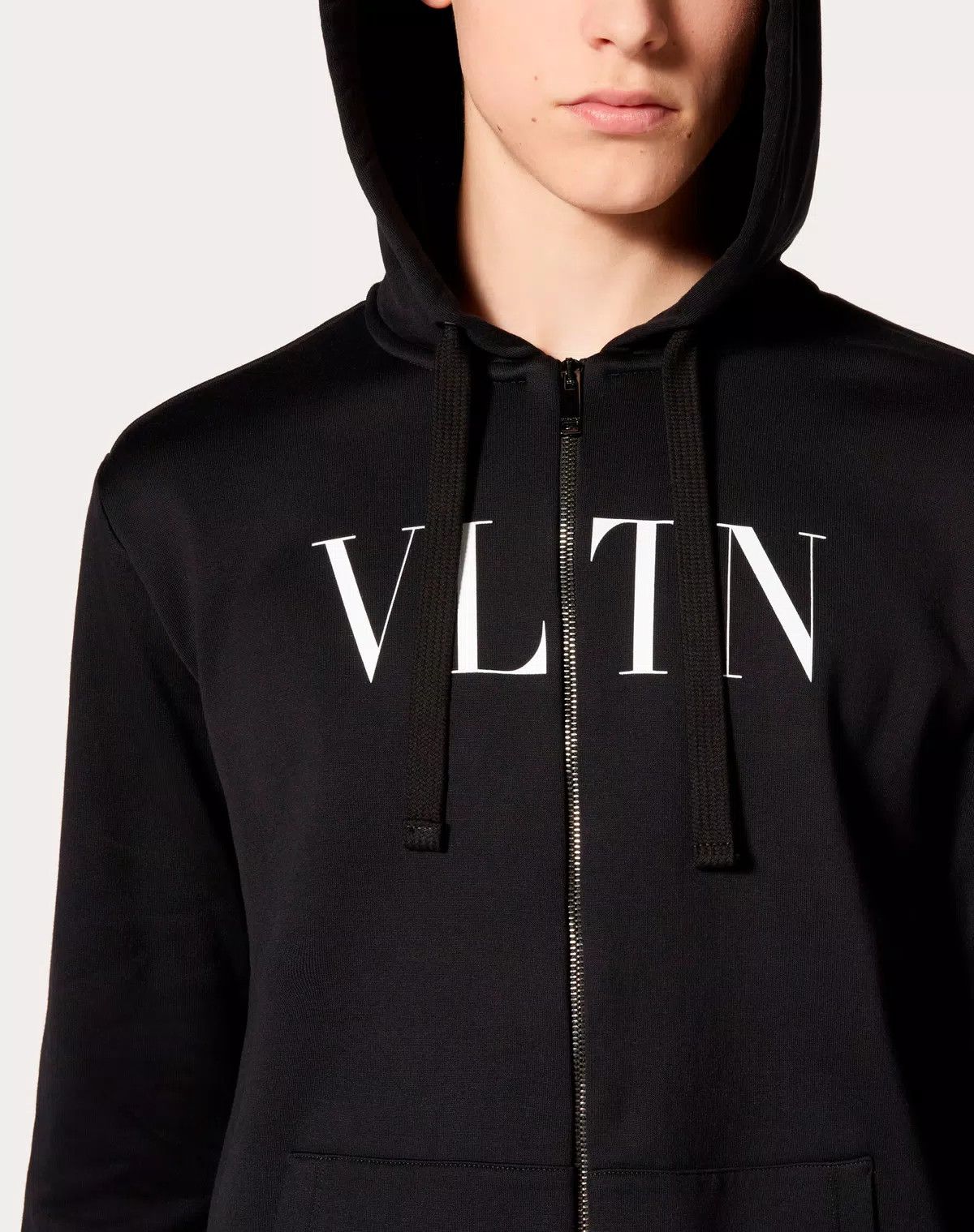 Valentino oc11z0725 Hooded Sweatshirt With Zip in Black Size US XL / EU 56 / 4 - 5 Thumbnail