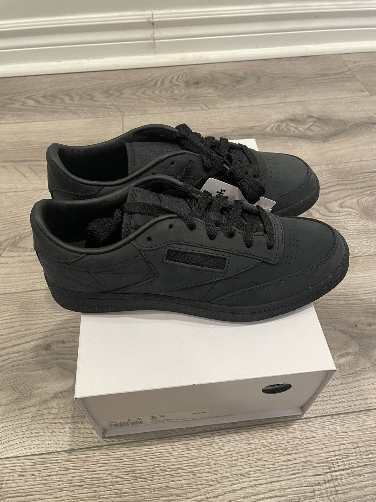 JJJJound × Reebok Jjjjound Reebok Club C 85 Black Size US 7 / EU 40 - 2 Thumbnail