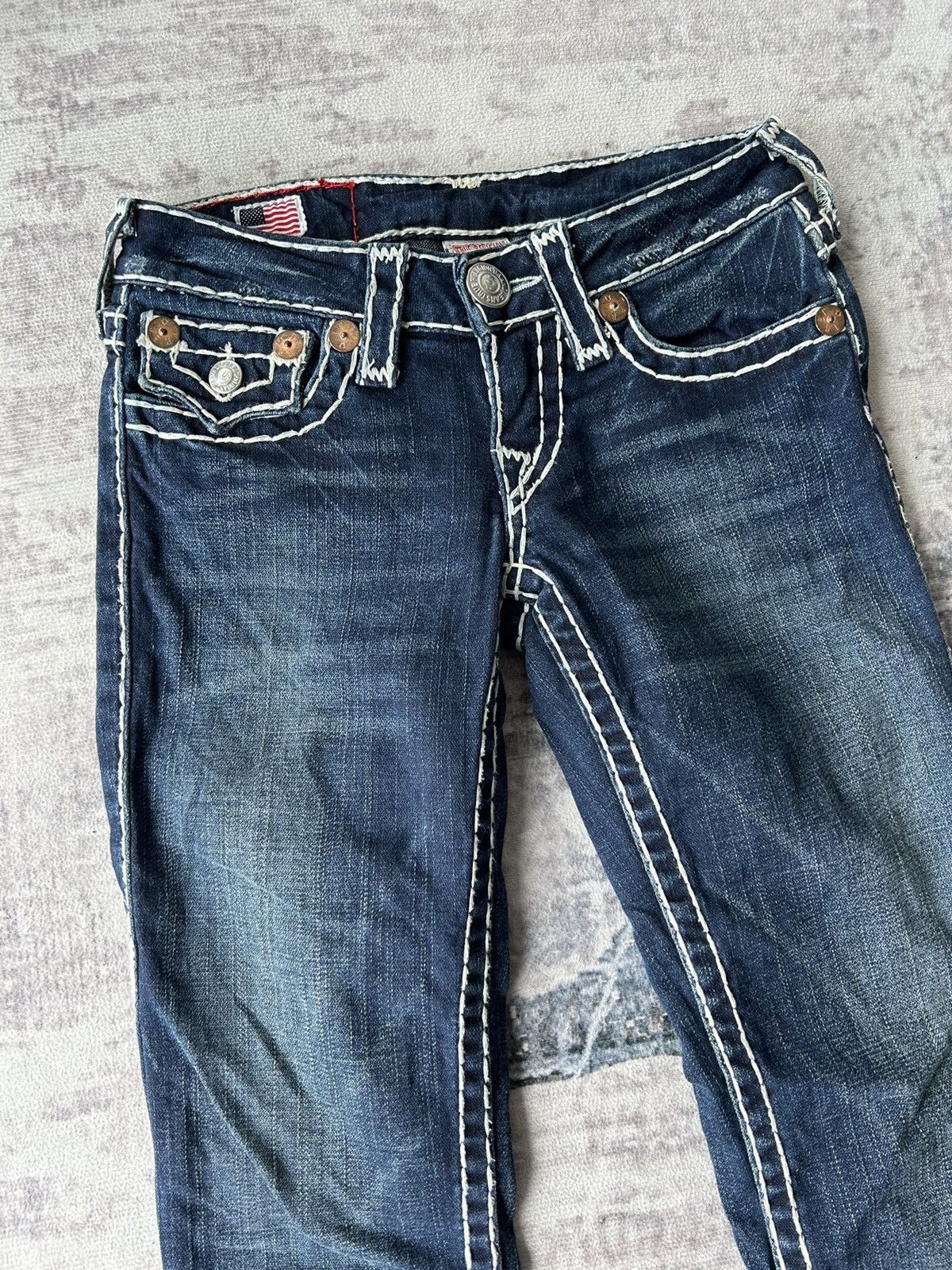 True Religion True Religion Thick Thread Jeans Size 26" / US 2 / IT 38 - 3 Thumbnail