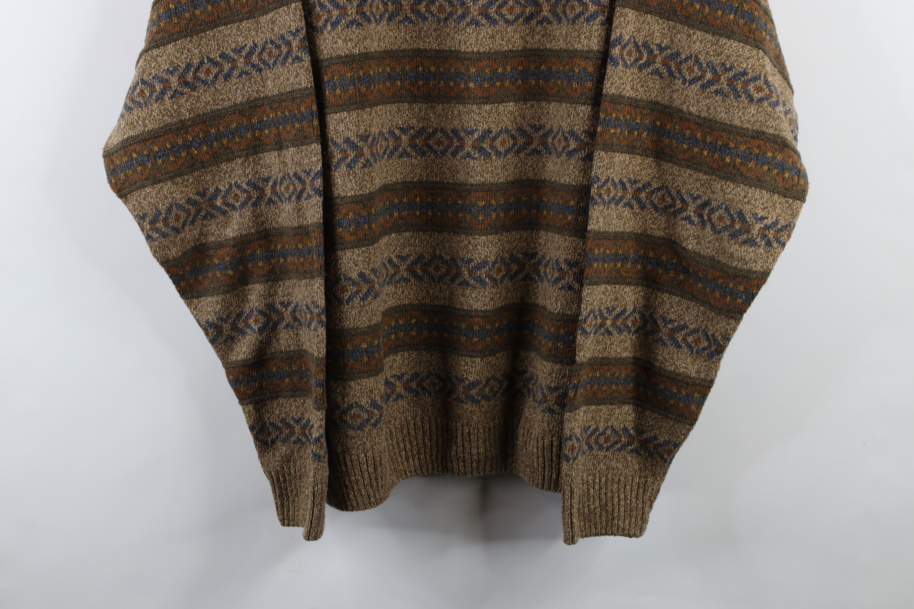 Vintage Vintage 90s Streetwear Fair Isle Knit Sweater USA Size US XL / EU 56 / 4 - 3 Thumbnail