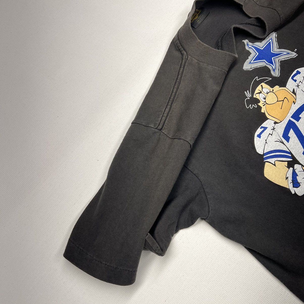 Vintage VTG Dallas Cowboys Flintstones Tee Shirt Black NFL Cartoon Size US L / EU 52-54 / 3 - 13 Thumbnail