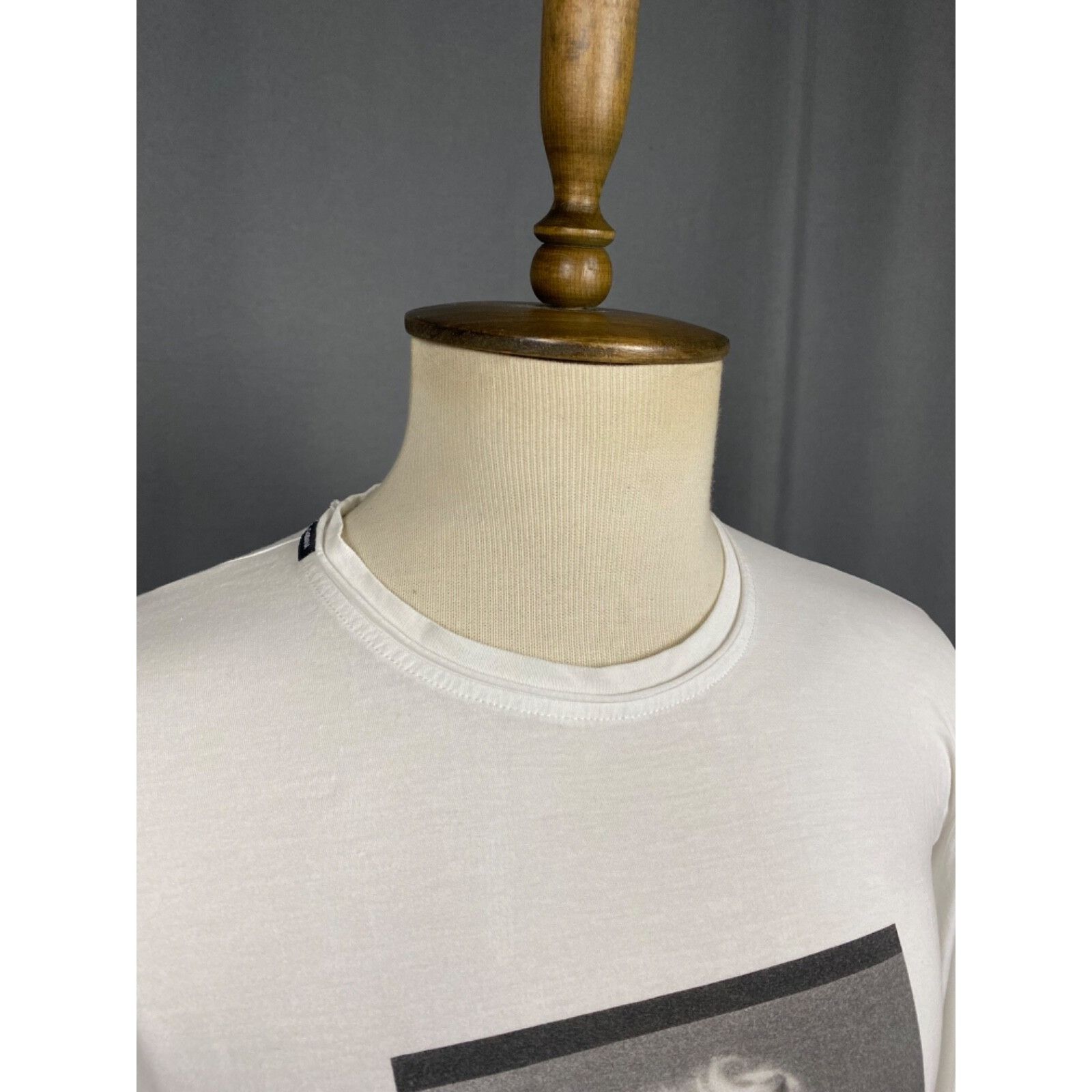 Dolce & Gabbana Dolce&Gabbana Marilyn Monroe Men's White Crewneck Henley Swe Size US M / EU 48-50 / 2 - 6 Thumbnail