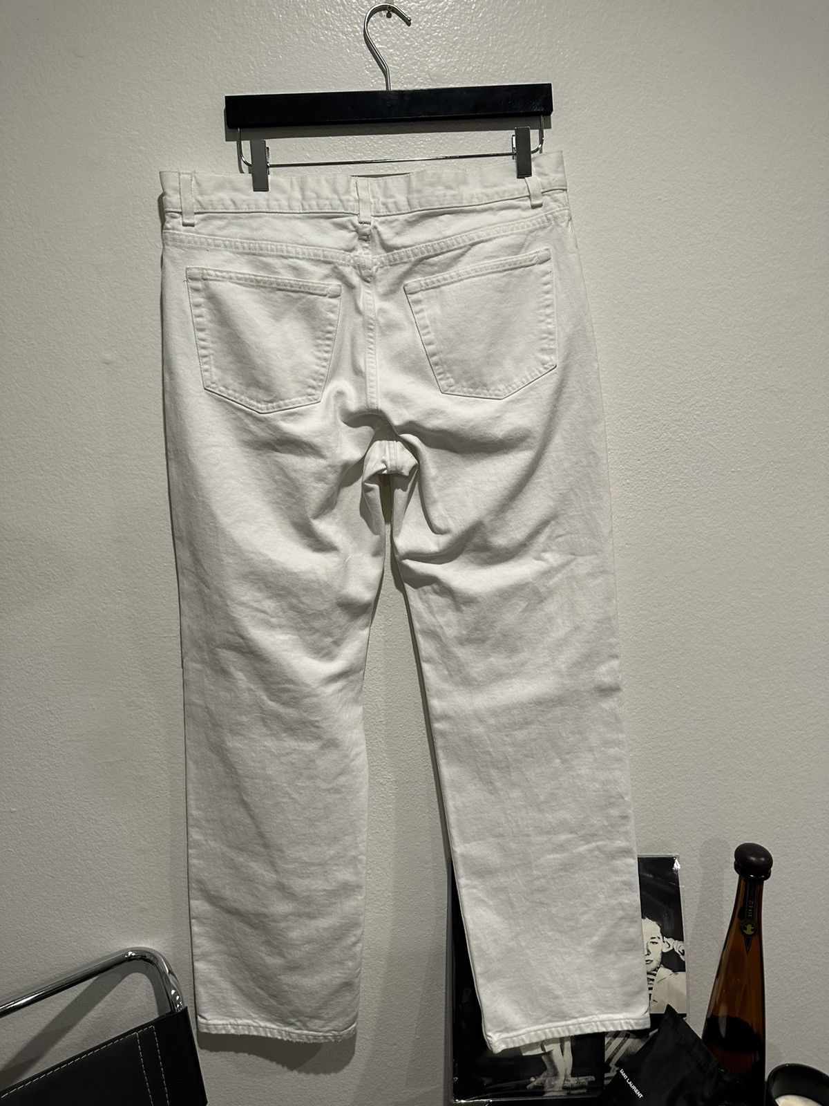 Helmut Lang Vintage White Bootcut Denim Jeans 36 Size US 36 / EU 52 - 4 Thumbnail