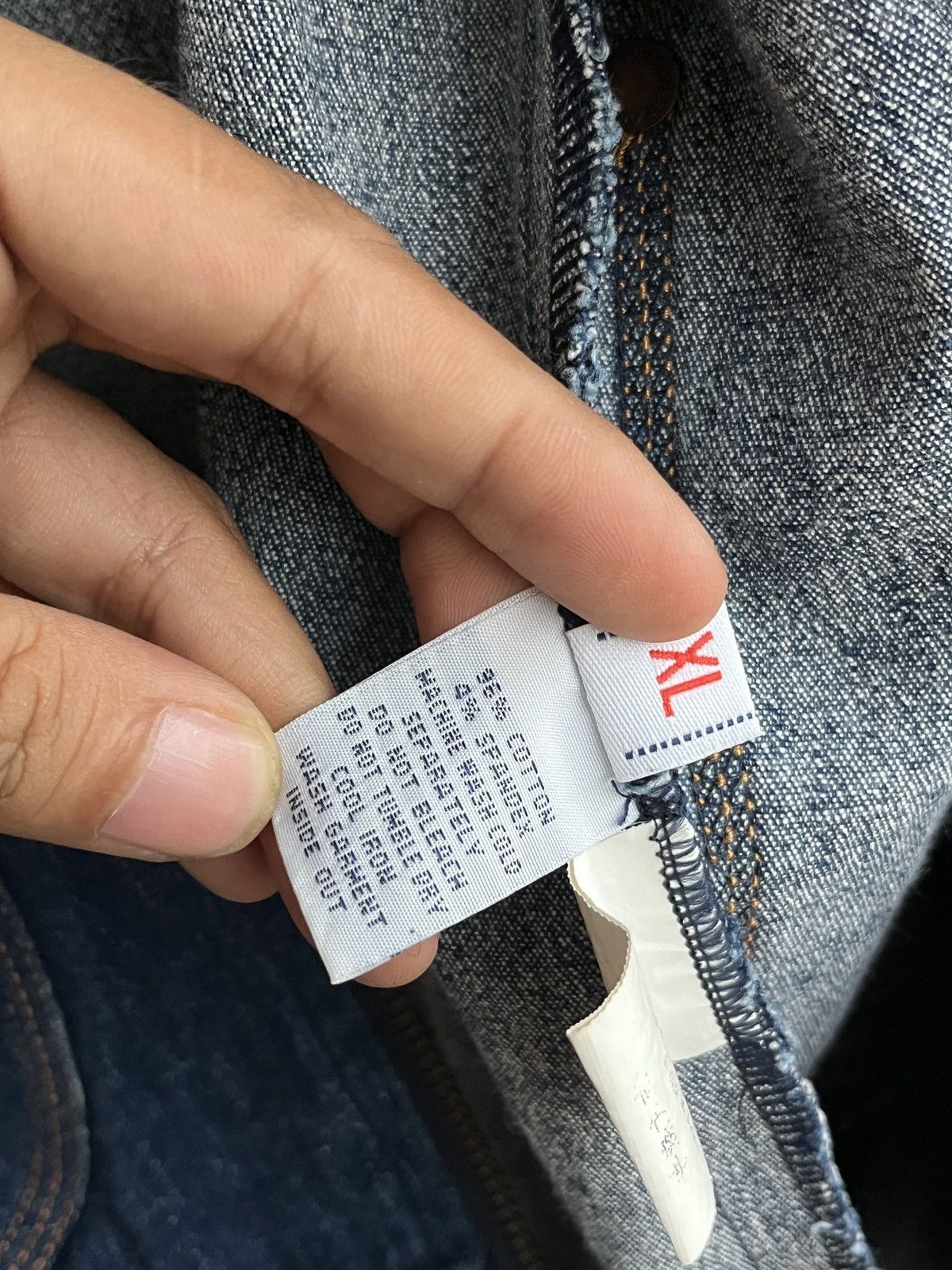 Evisu × Japanese Brand RARE EVISU SEAGULL STRETCH DENIM FLEECE ZIP HOOD JACKET Size US S / EU 44-46 / 1 - 4 Thumbnail