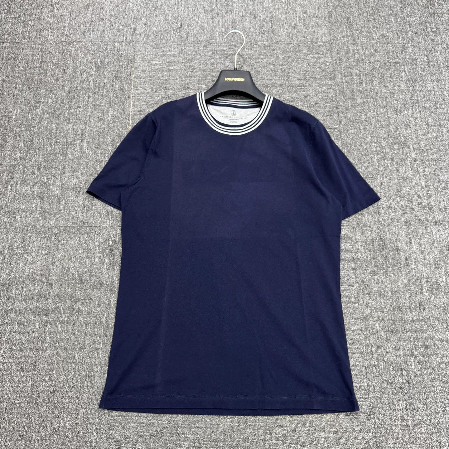 Brunello Cucinelli Brunello Cucinelli Striped Collar Short Sleeve Size US S / EU 44-46 / 1 - 1 Thumbnail
