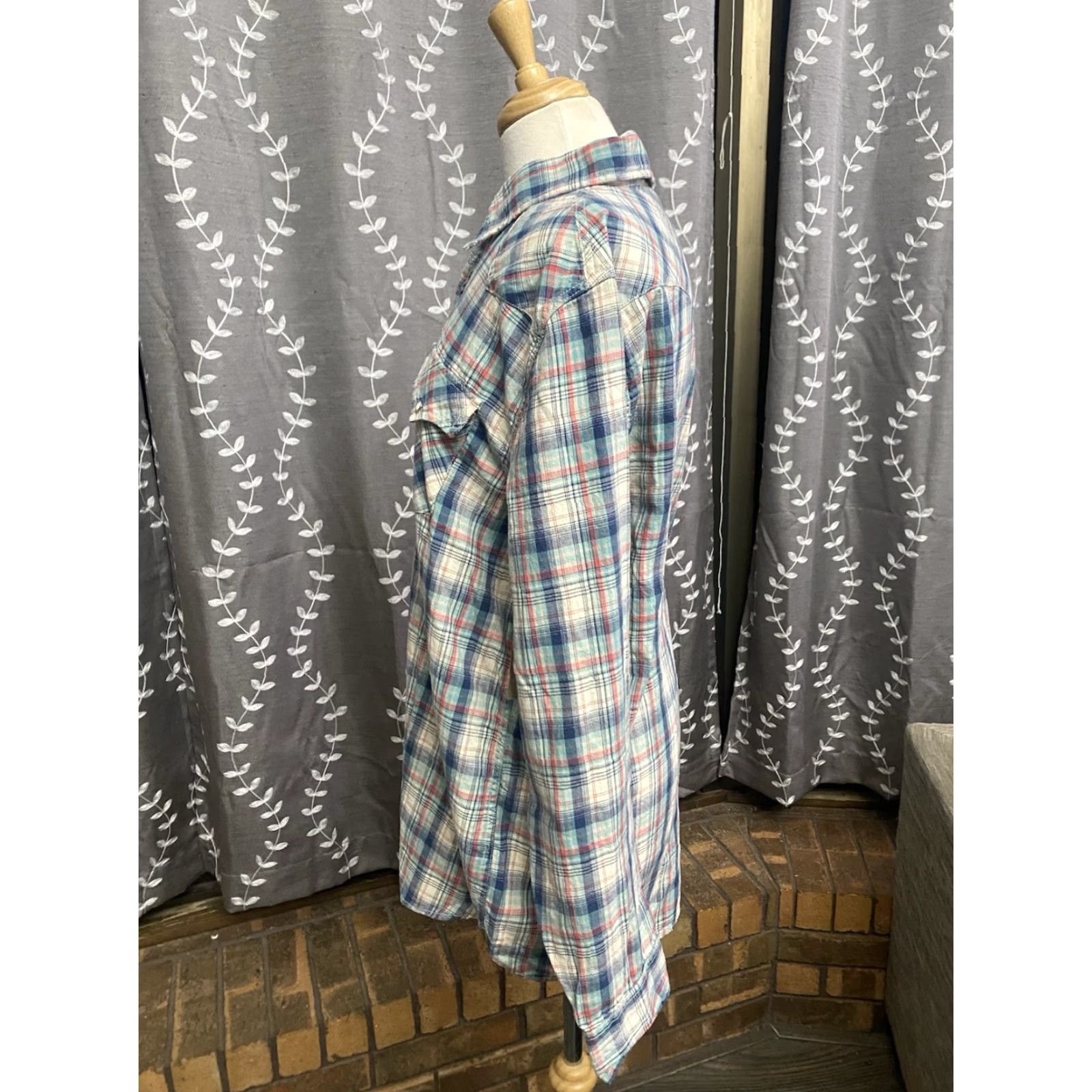 Levi's VINTAGE Levi’s Authentic Jeans Wear L/S Pearl Snap Blue Plaid Men’s XL NEW NWT Size US 36 / EU 52 - 2 Thumbnail