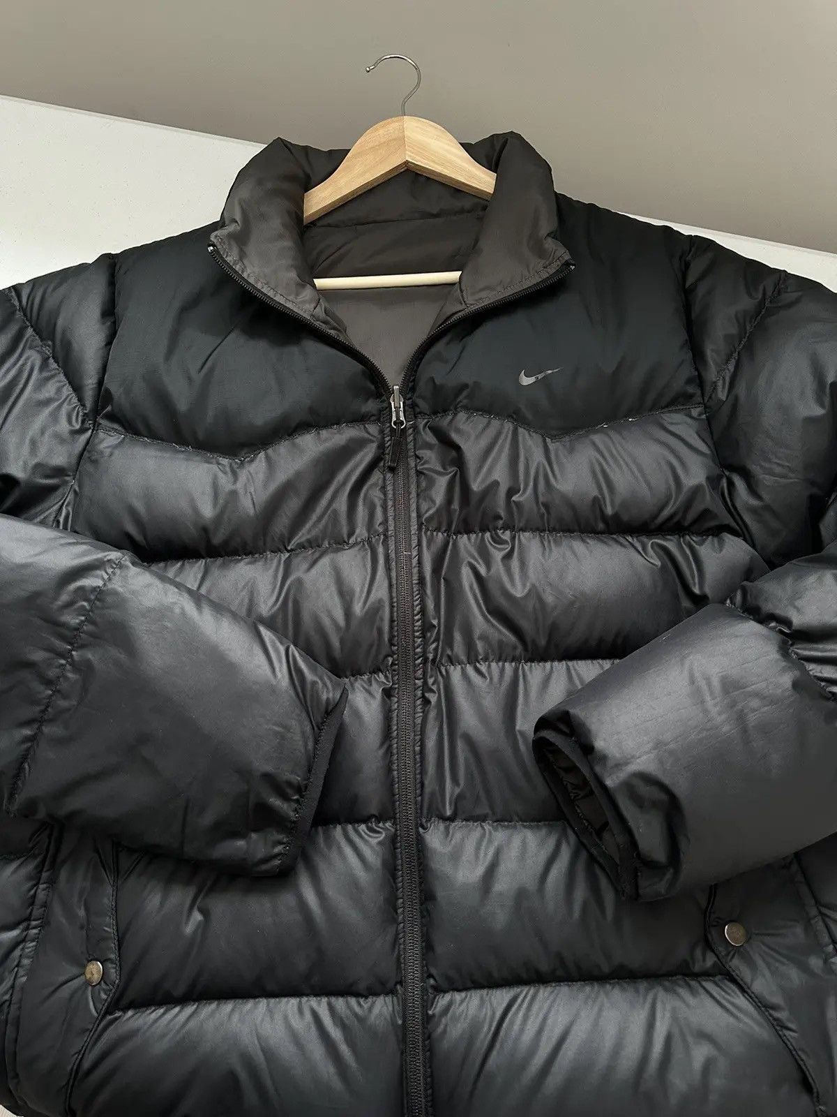 Nike Vintage Y2k Nike Puffer Jacket Double Sided Oversized Size US L / EU 52-54 / 3 - 6 Thumbnail