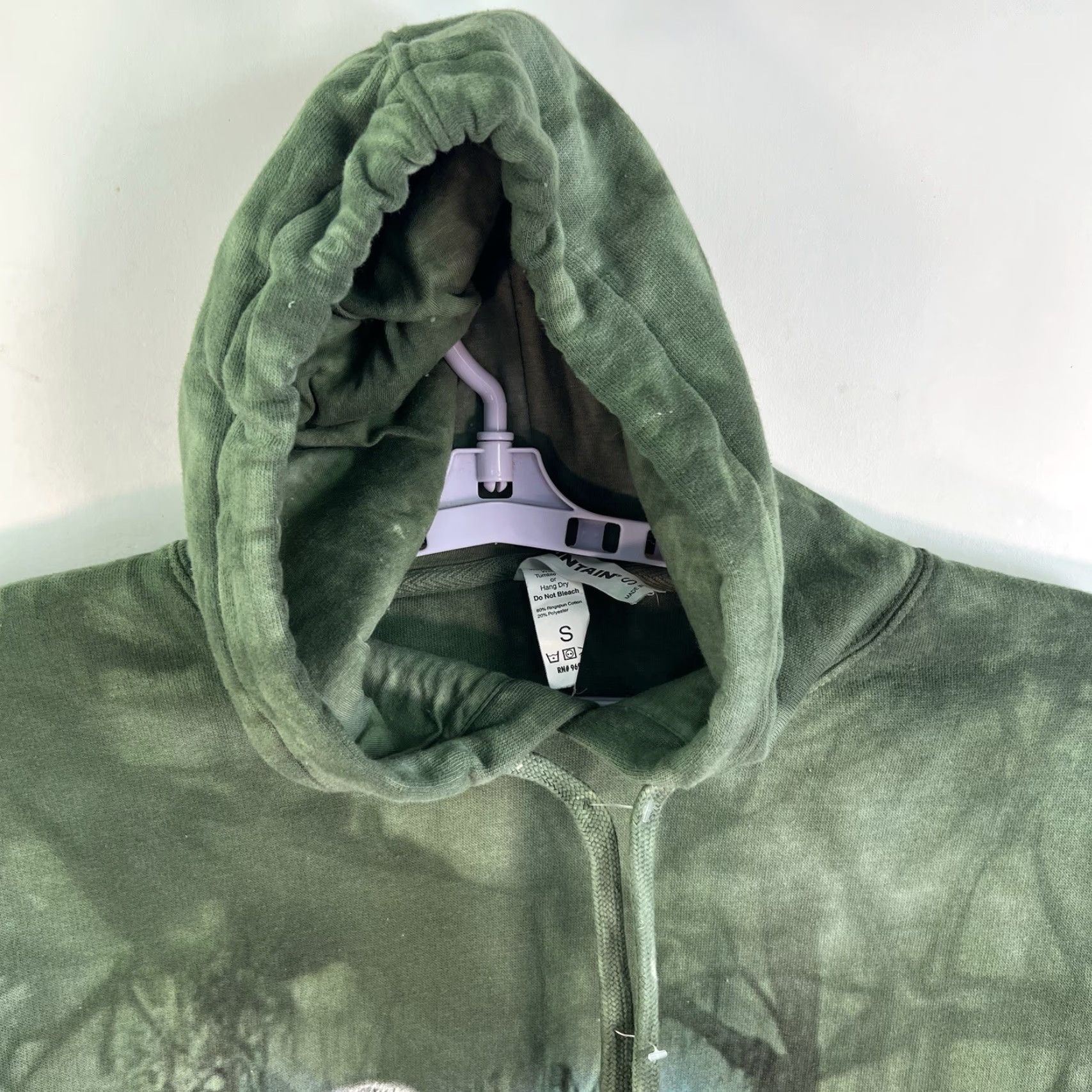 The Mountain The Mountain Tie-Dye Gorilla Hooded Sweatshirt Adult Size S /M Green Size US S / EU 44-46 / 1 - 4 Thumbnail
