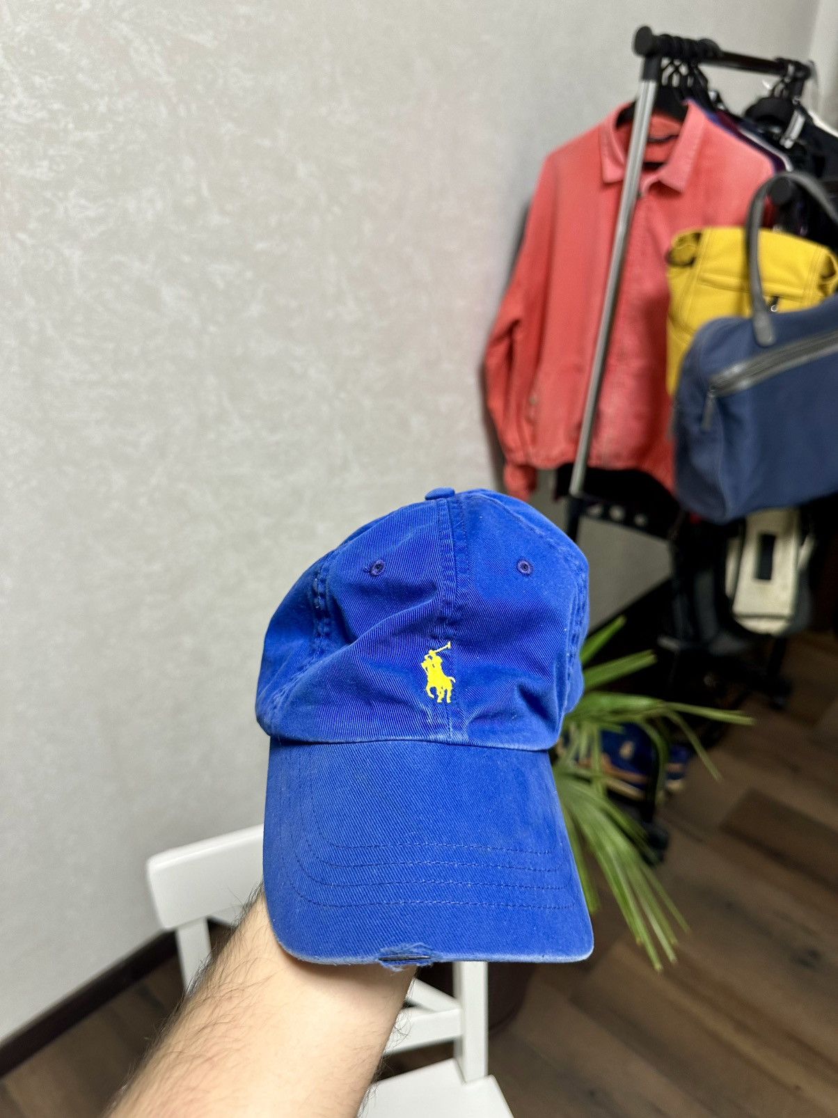 Polo Ralph Lauren Vintage Polo Ralph Lauren Distressed Blue Cap Size ONE SIZE - 2 Thumbnail
