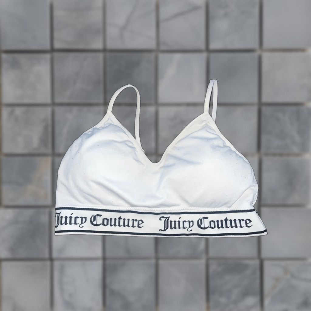 Juicy Couture VINTAGE Juicy Couture Work Out Bra White XL Size ONE SIZE - 1 Thumbnail