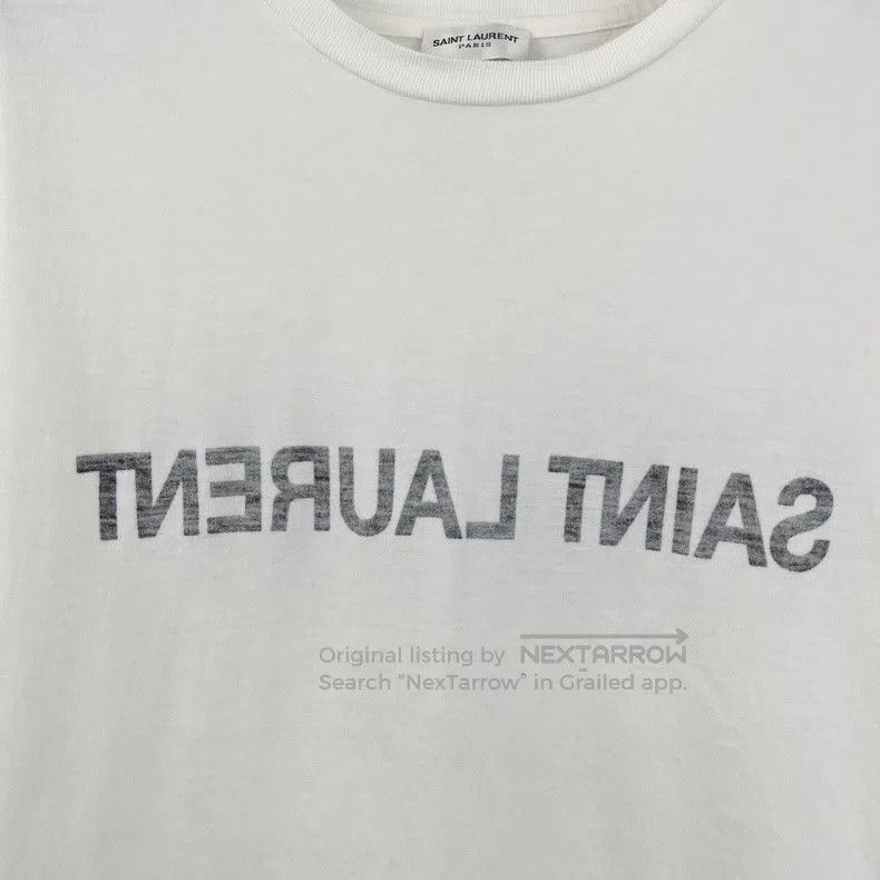 Saint Laurent Paris Saint Laurent Paris Letter Logo Printed Short Sleeve Size M / US 6-8 / IT 42-44 - 4 Thumbnail