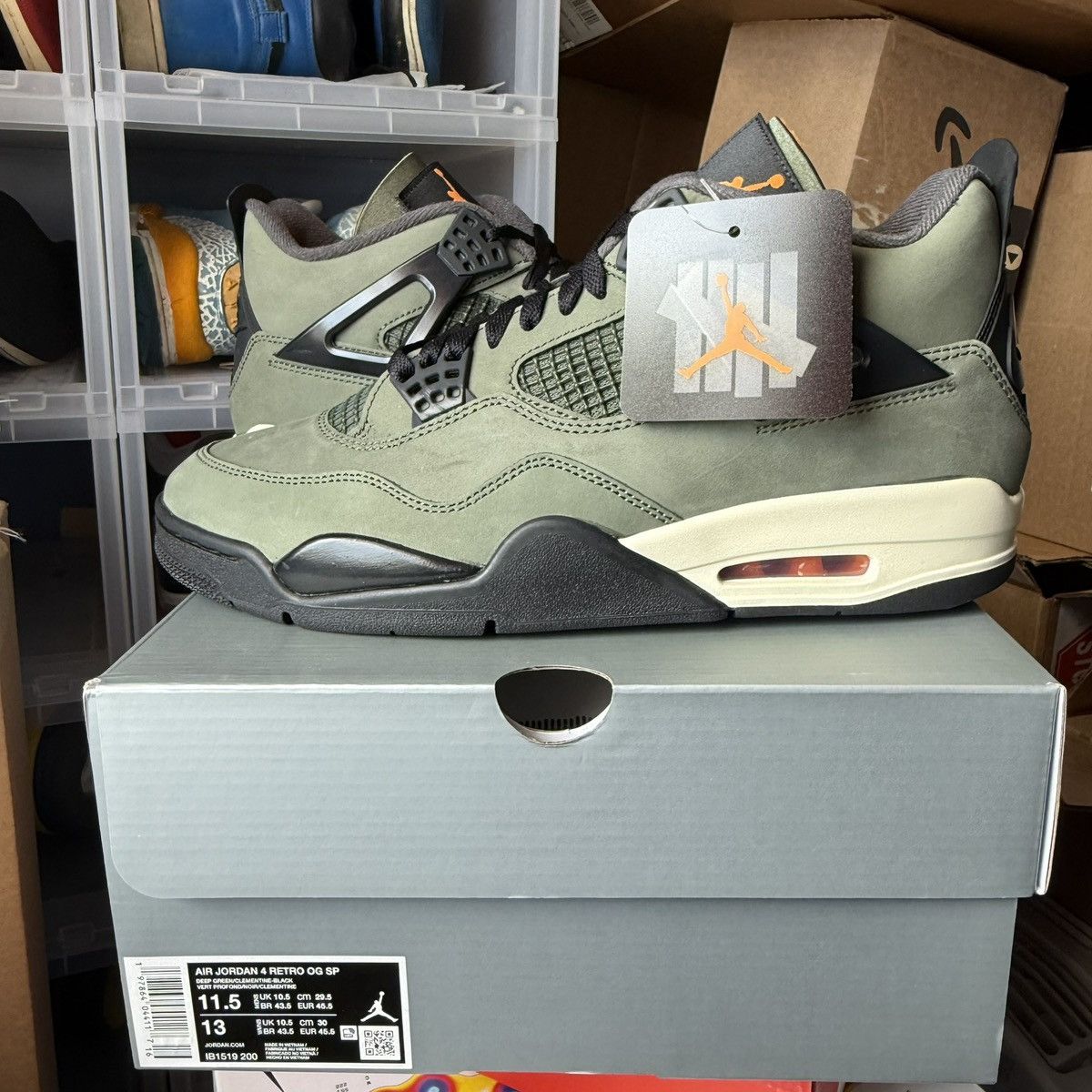 Nike Jordan 4 Retro OG SP 'Undefeated' Size US 11.5 / EU 44-45 - 2 Thumbnail