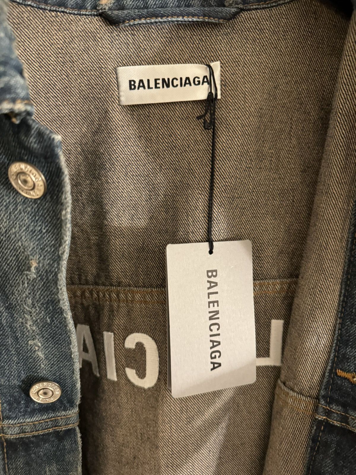 Balenciaga Balenciaga Denim Jacket Size US L / EU 52-54 / 3 - 3 Thumbnail