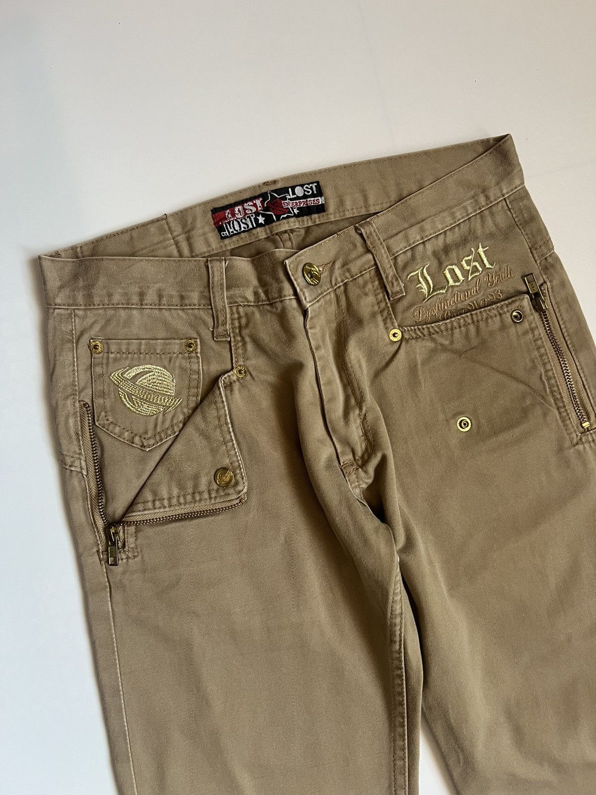 Japanese Brand Vtg Lost Skateboards Dysfunctional Youth Bondage Pants Size US 30 / EU 46 - 4 Thumbnail