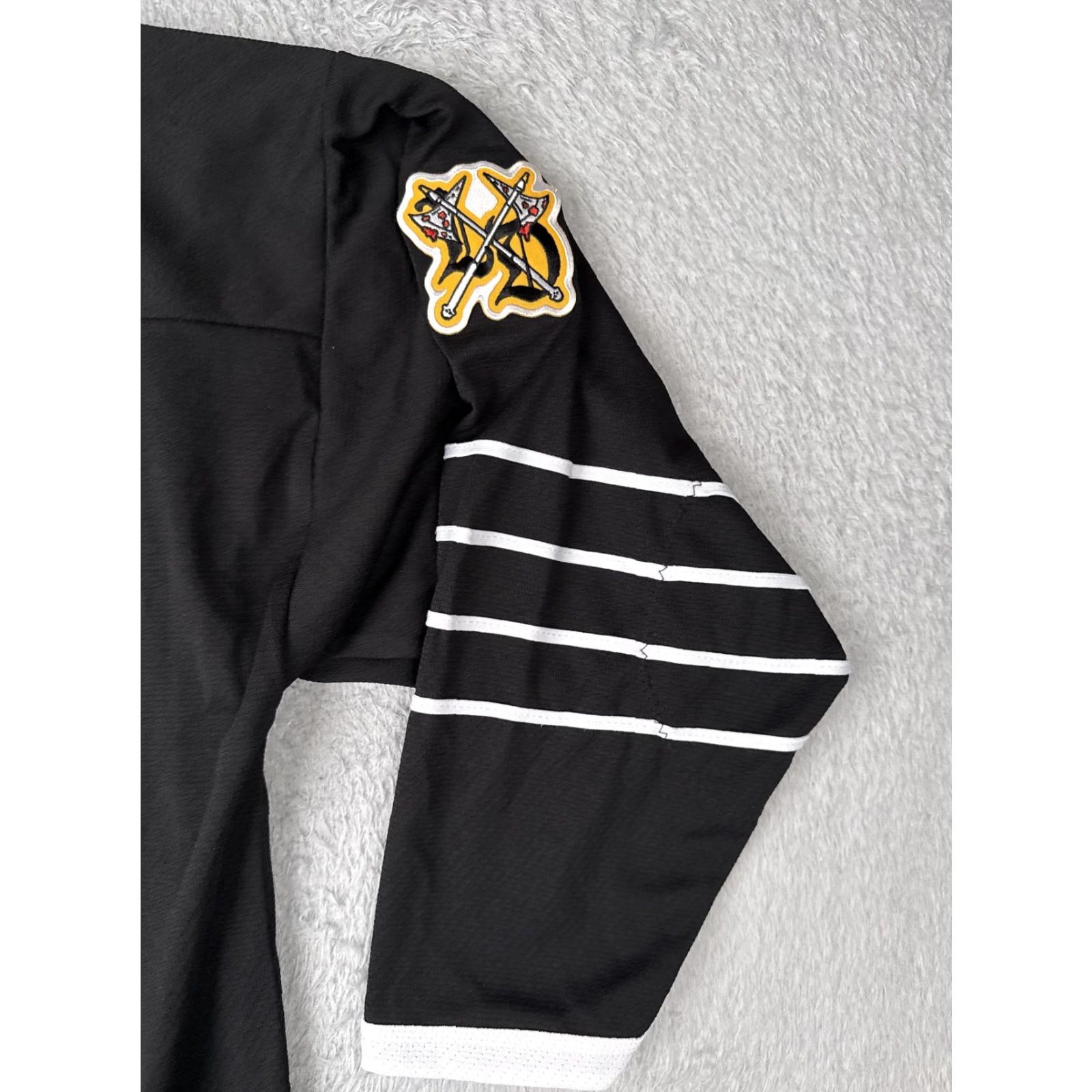 Vintage Liquid Death x Puck Hcky Hockey Jersey Mens Small Black 66 Logo Graphic Penguins Size US S / EU 44-46 / 1 - 2 Thumbnail