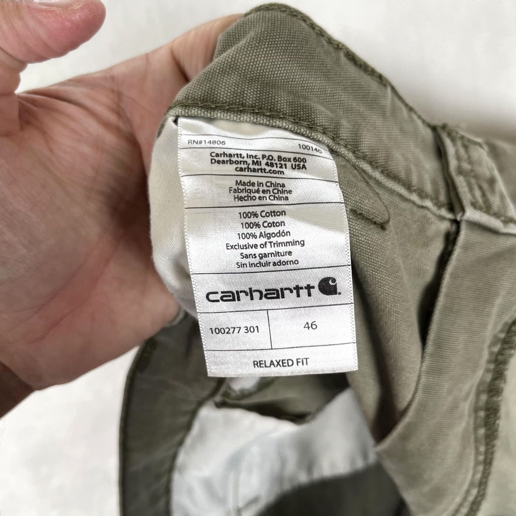 Carhartt VINTAGE Carhartt Cargo Shorts Mens 44 Green Canvas Relaxed Fit 10 Inseam Workwear READ Size US 44 / EU 60 - 5 Thumbnail