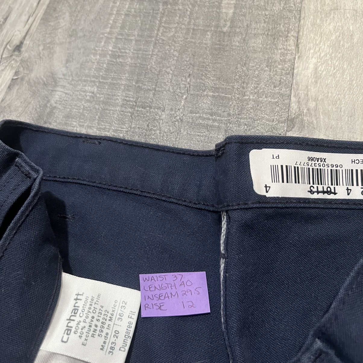 Carhartt Carhartt Navy Blue Canvas Carpenter Work Skater Pants Size US 36 / EU 52 - 5 Thumbnail