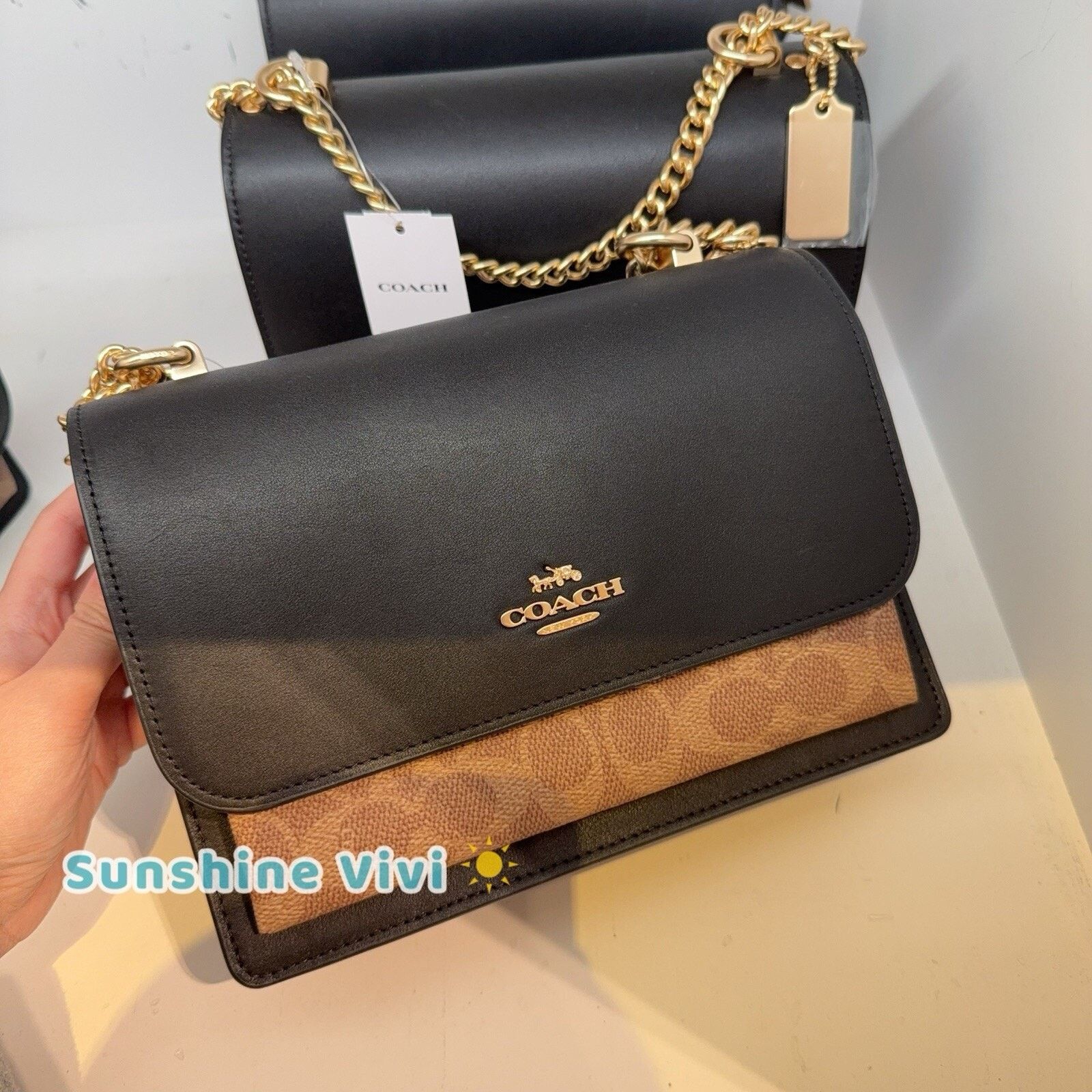 Coach NWT Coach Klare Crossbody Bag CV978 Gold/Tan/Black Multi Size ONE SIZE - 1 Thumbnail