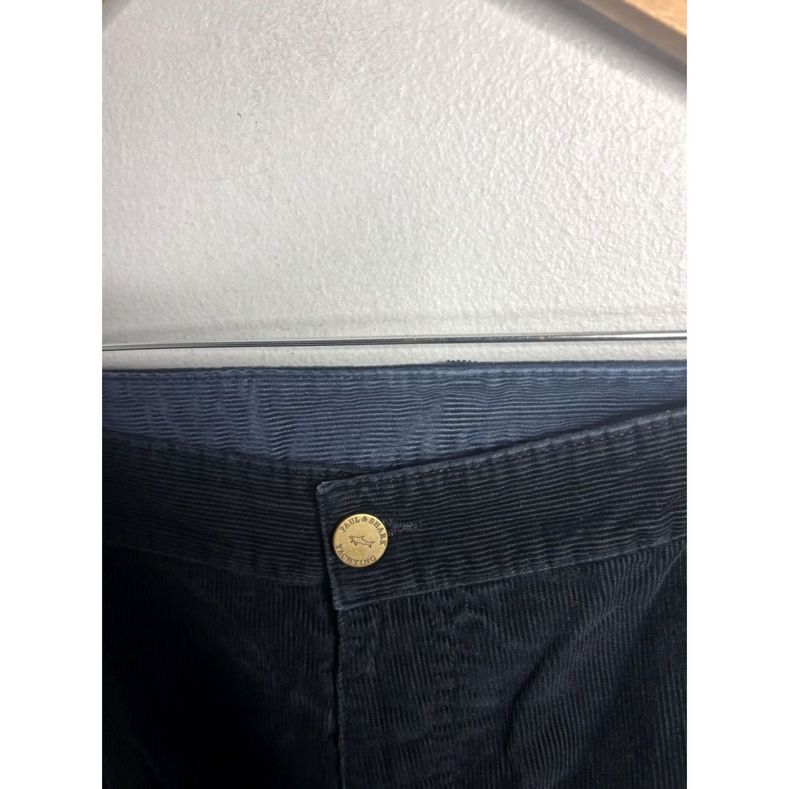 Paul & Shark Paul & Shark Pants Mens 44x30 Black Corduroy Chino 5 Pocket Italy Yachting Size US 44 / EU 60 - 3 Thumbnail