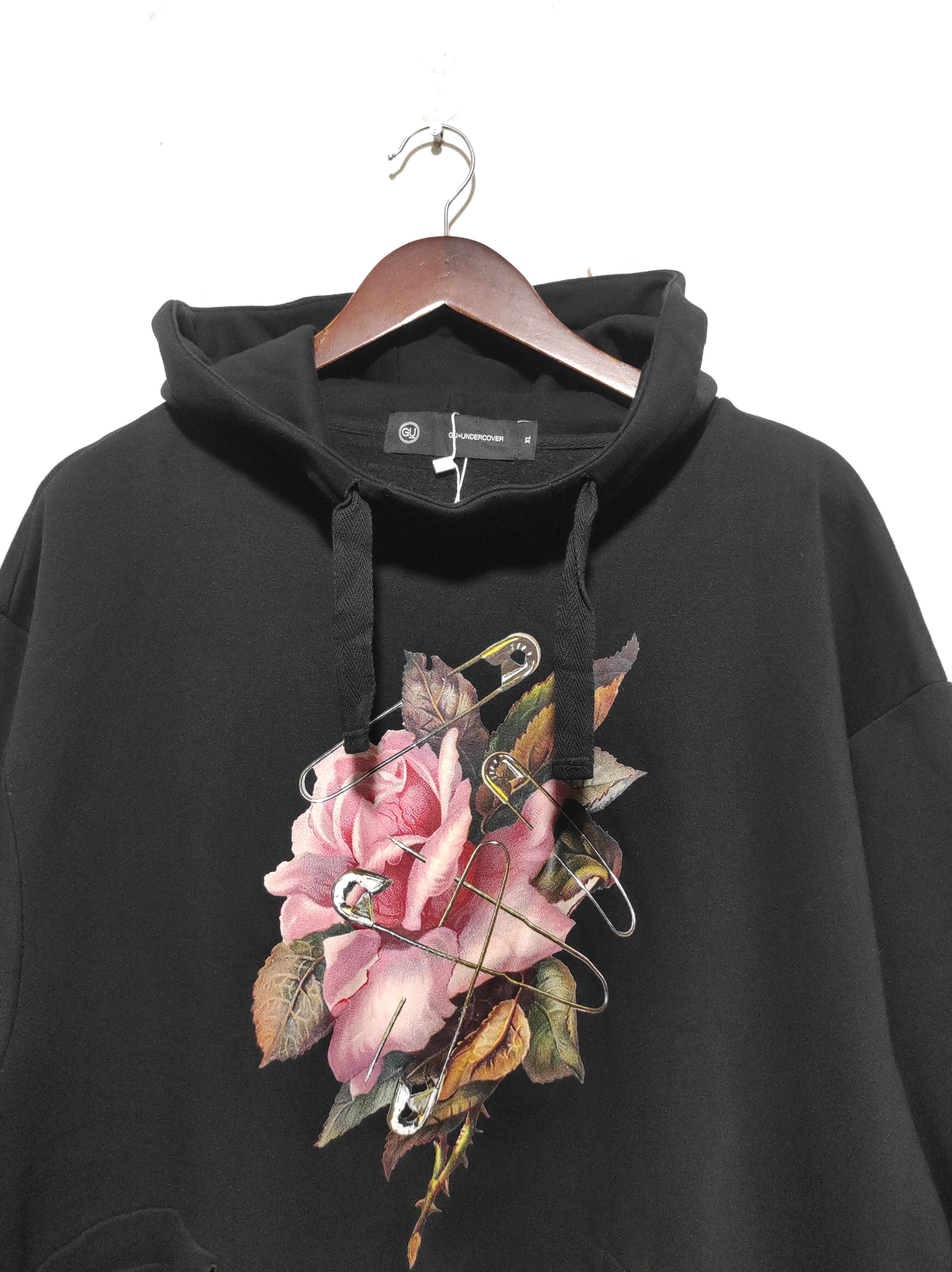 GU × Undercover Undercover x Gu Flower Sweatshirt Hoodie Designer Oversize Size US XL / EU 56 / 4 - 2 Thumbnail