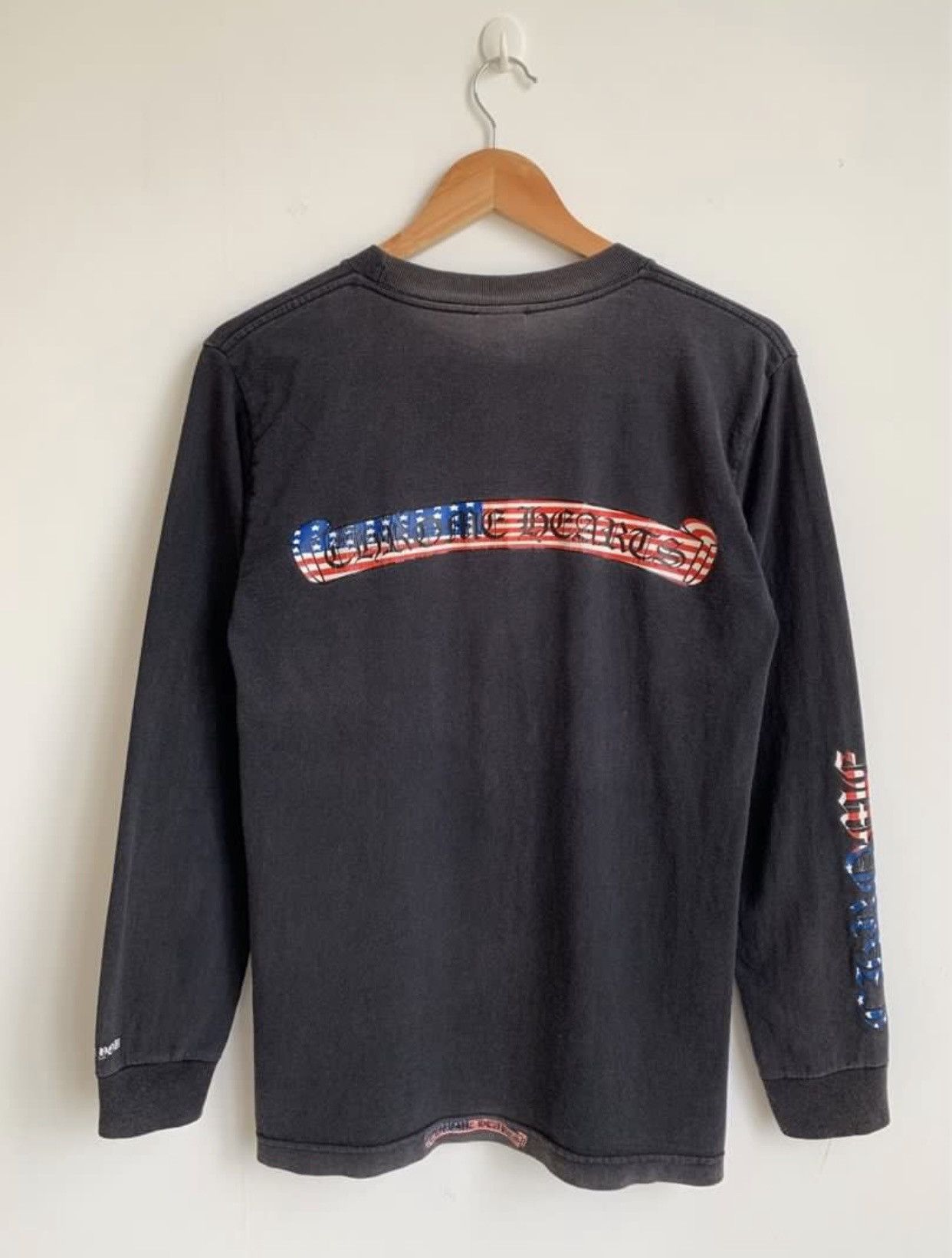 Chrome Hearts × Vintage Chrome Hearts American Flag Scroll Logo 