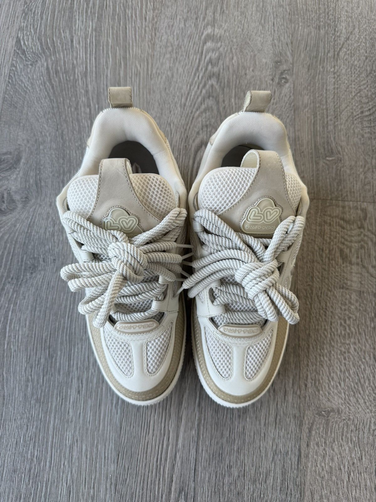 Louis Vuitton Louis Vuitton “LV Skate Sneaker” Beige Size US 8 / EU 41 - 2 Thumbnail