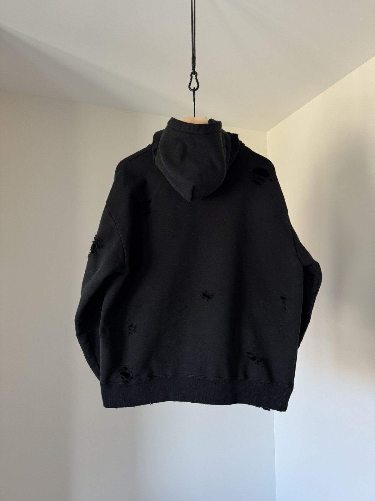Flagstuff Black Damaged Hoodie Size US M / EU 48-50 / 2 - 2 Thumbnail